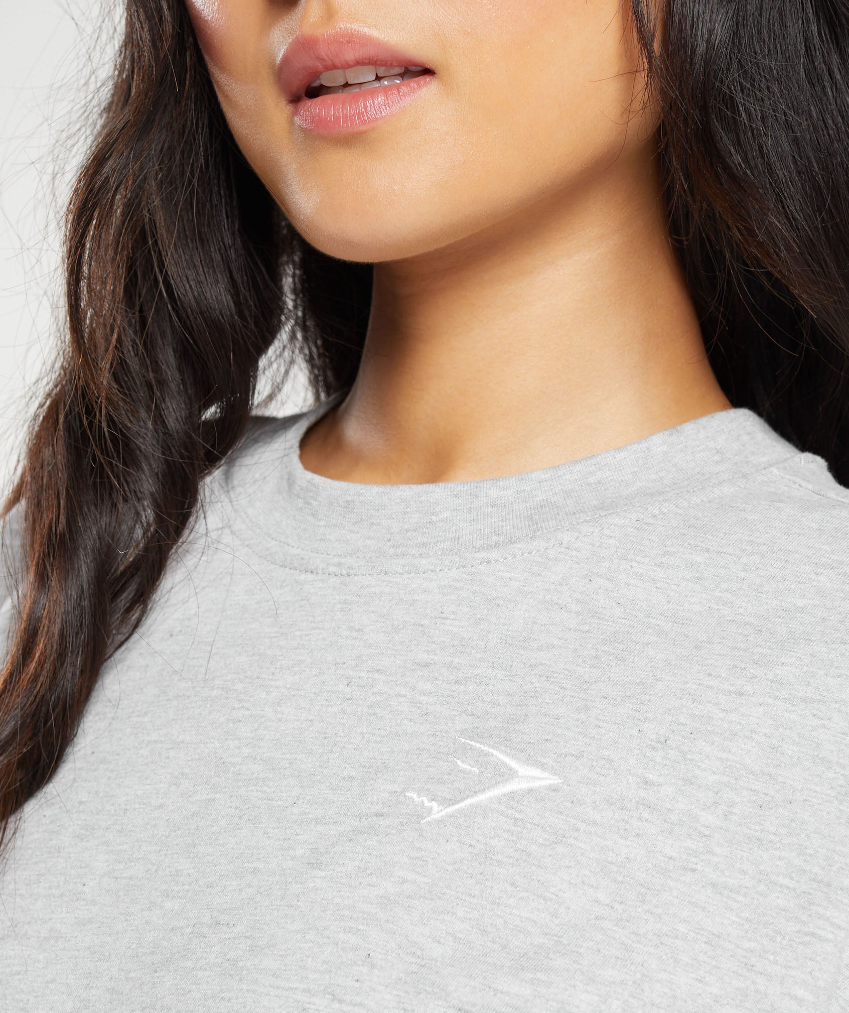 Training Oversized T-Shirt in Light Grey Marl - view 5