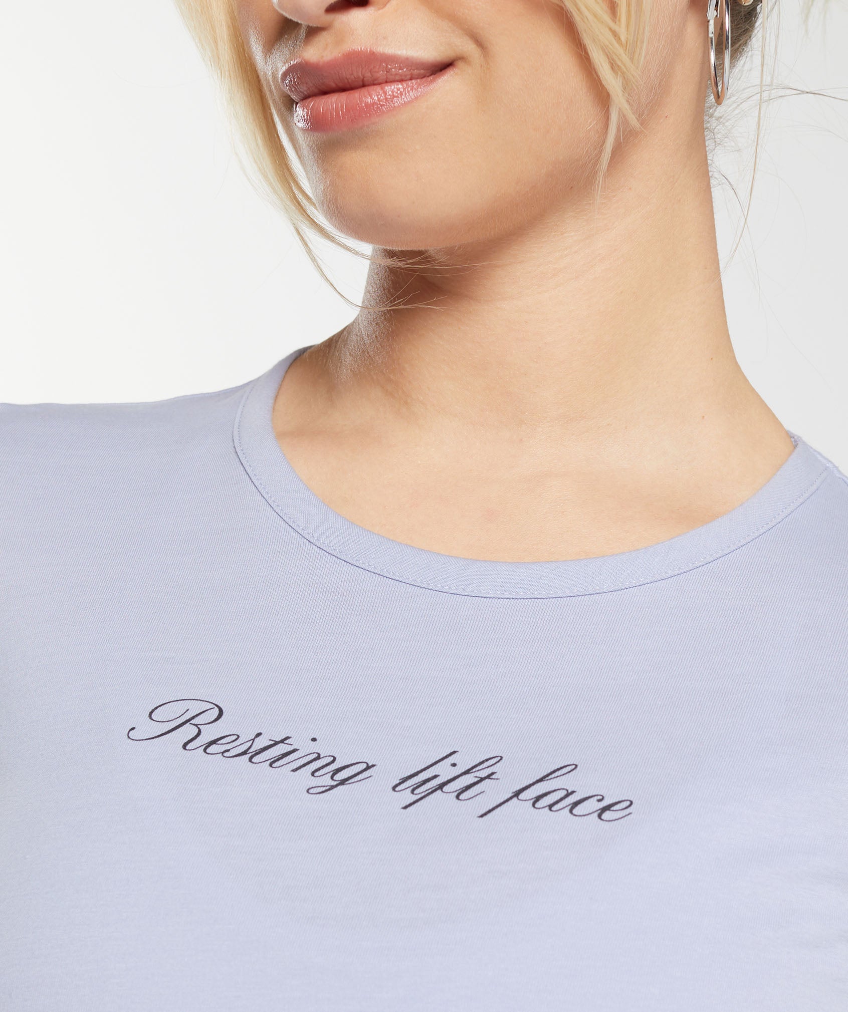 Tattoo Midi Long Sleeve T-Shirt in Silver Lilac - view 5