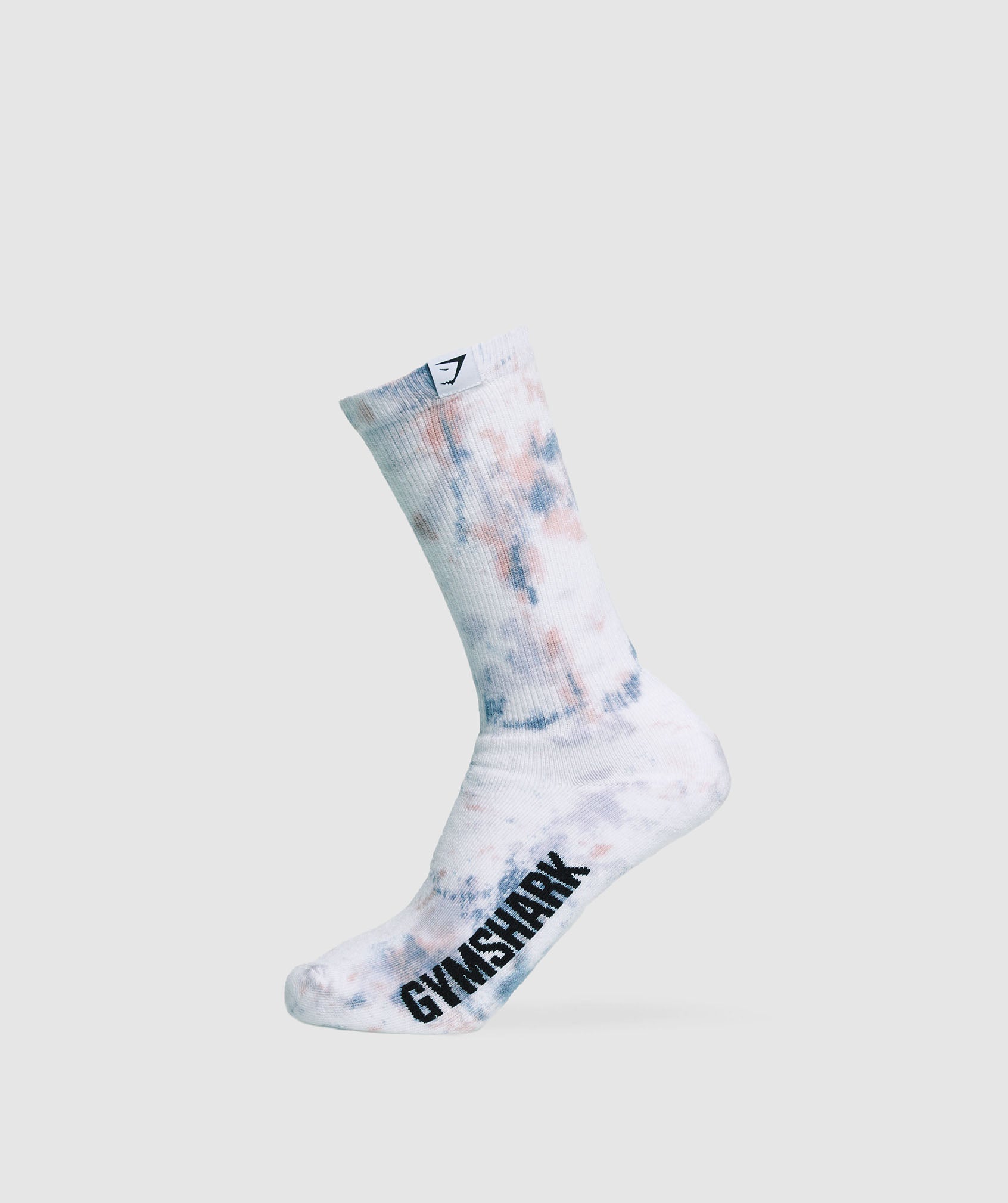 Colour Splash Crew Socks in White/Light Pink/Faded Blue/Silver Lilac - view 1