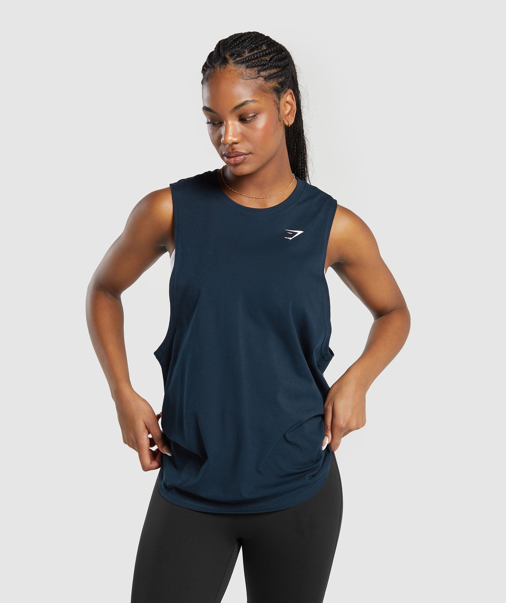 Training Drop Arm Tank in Navy - view 1