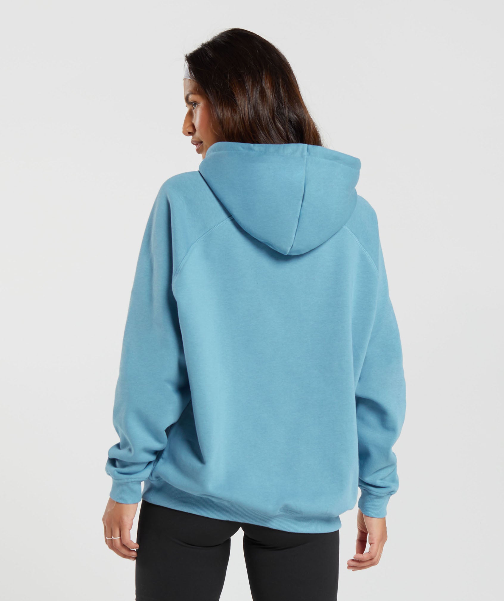 Training Oversized Fleece Hoodie in Dusk Blue - view 2