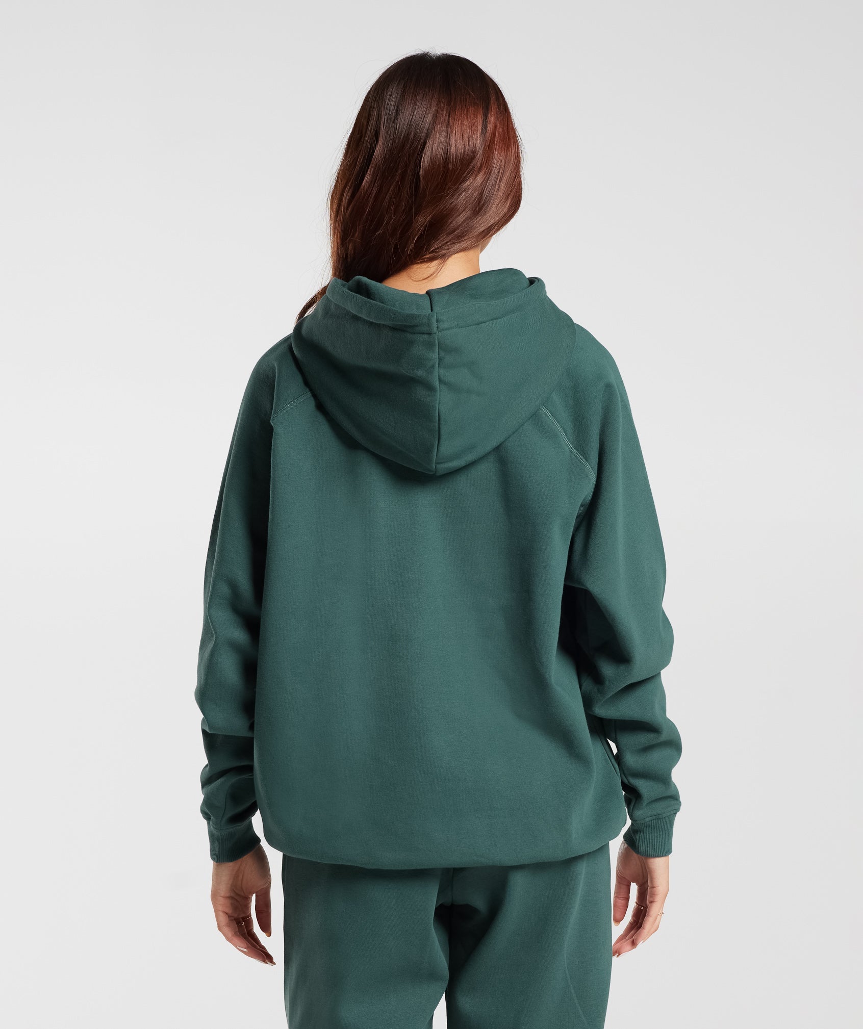 Training Oversized Fleece Hoodie in Fog Green - view 2