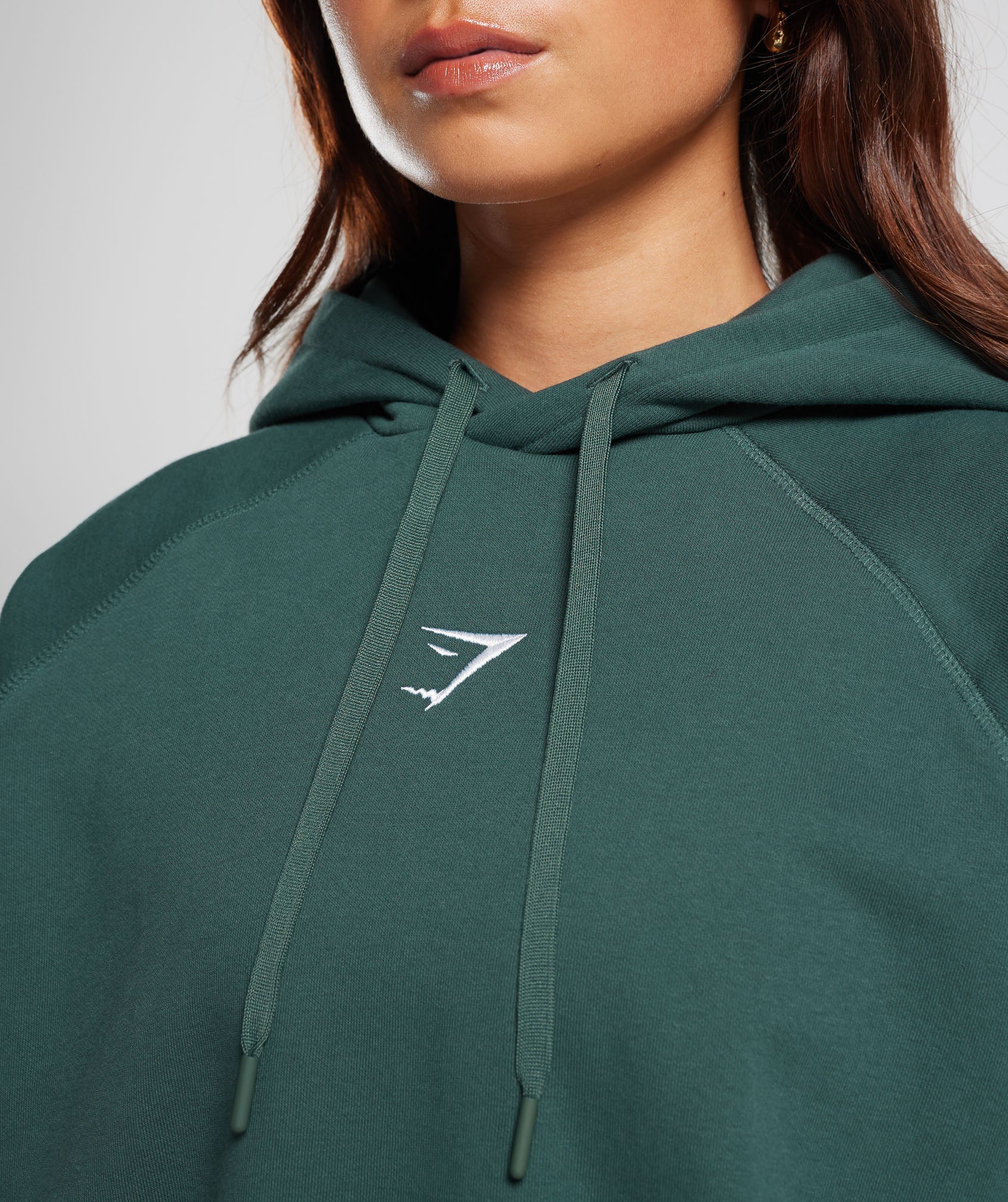 Training Oversized Fleece Hoodie in Fog Green - view 4