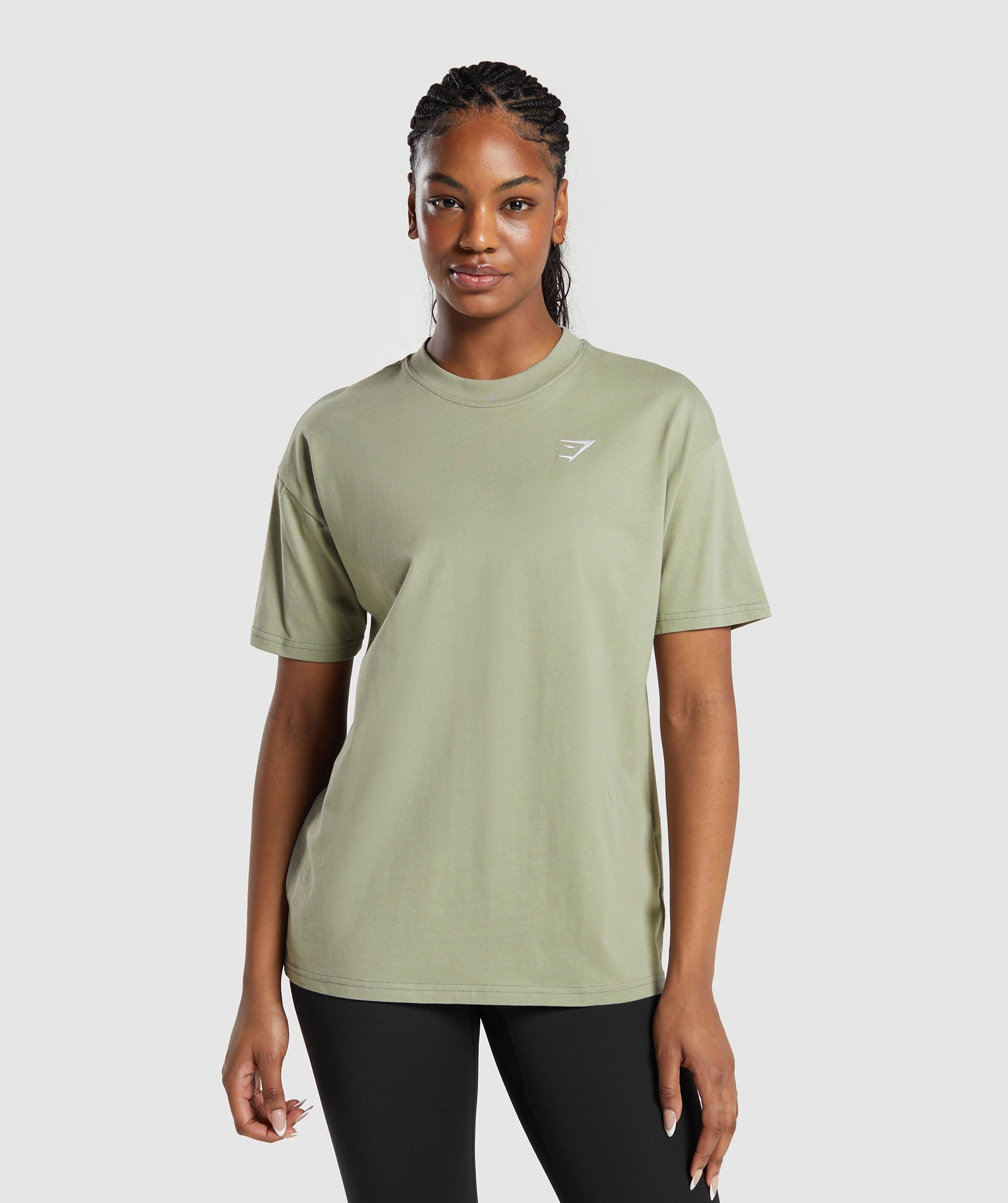 Training Oversized T-Shirt in Chalk Green