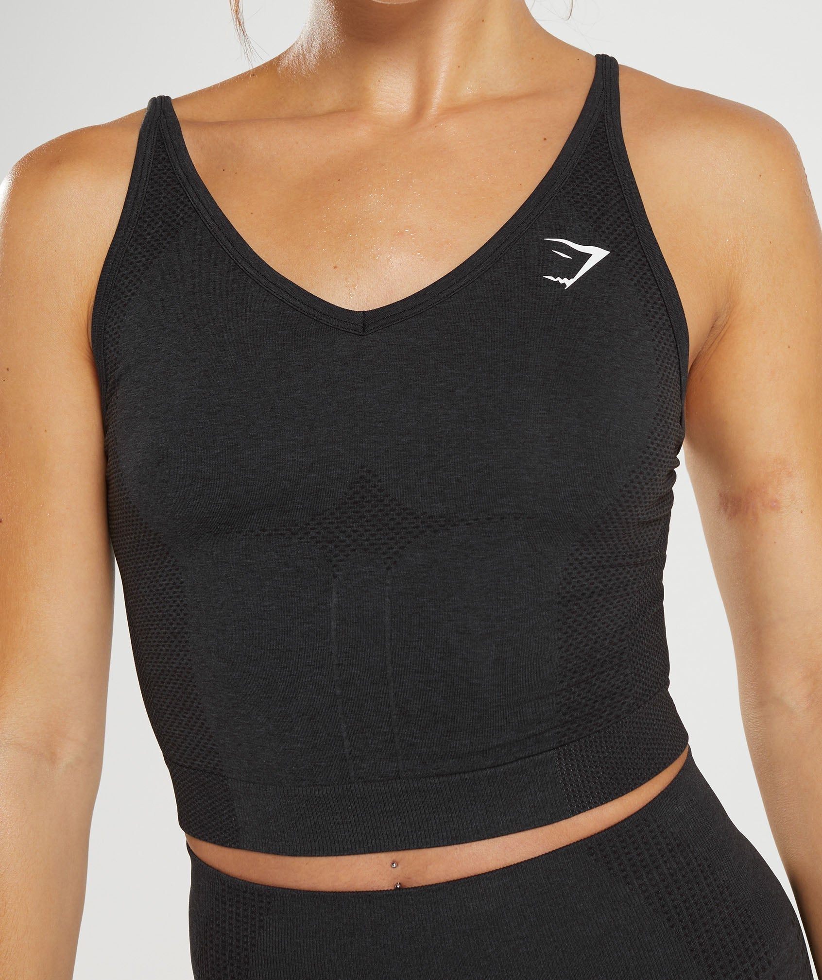 Vital Seamless 2.0 Midi Tank in Black Marl