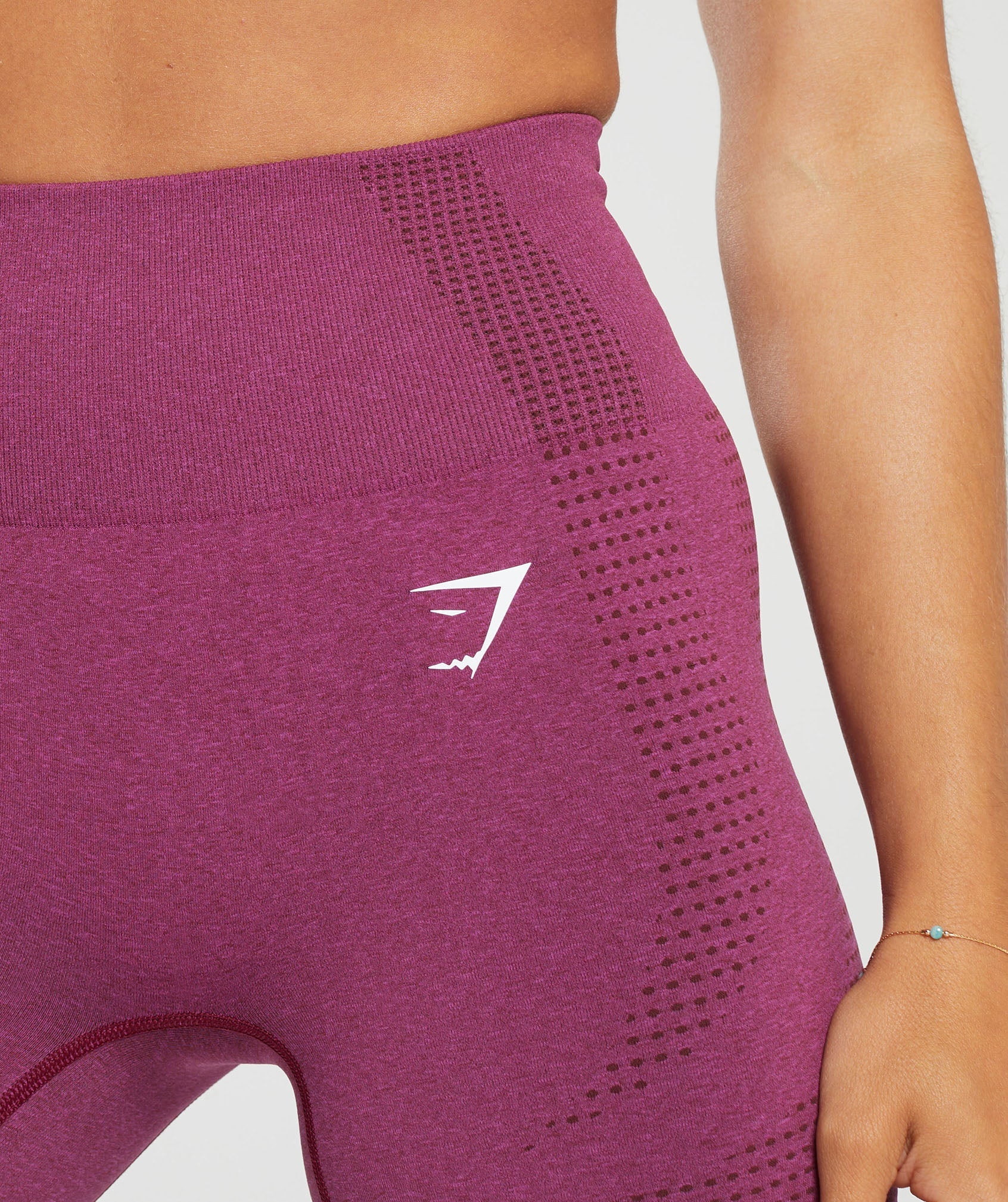 Vital Seamless  2.0 Shorts in Plum Pink Marl - view 5