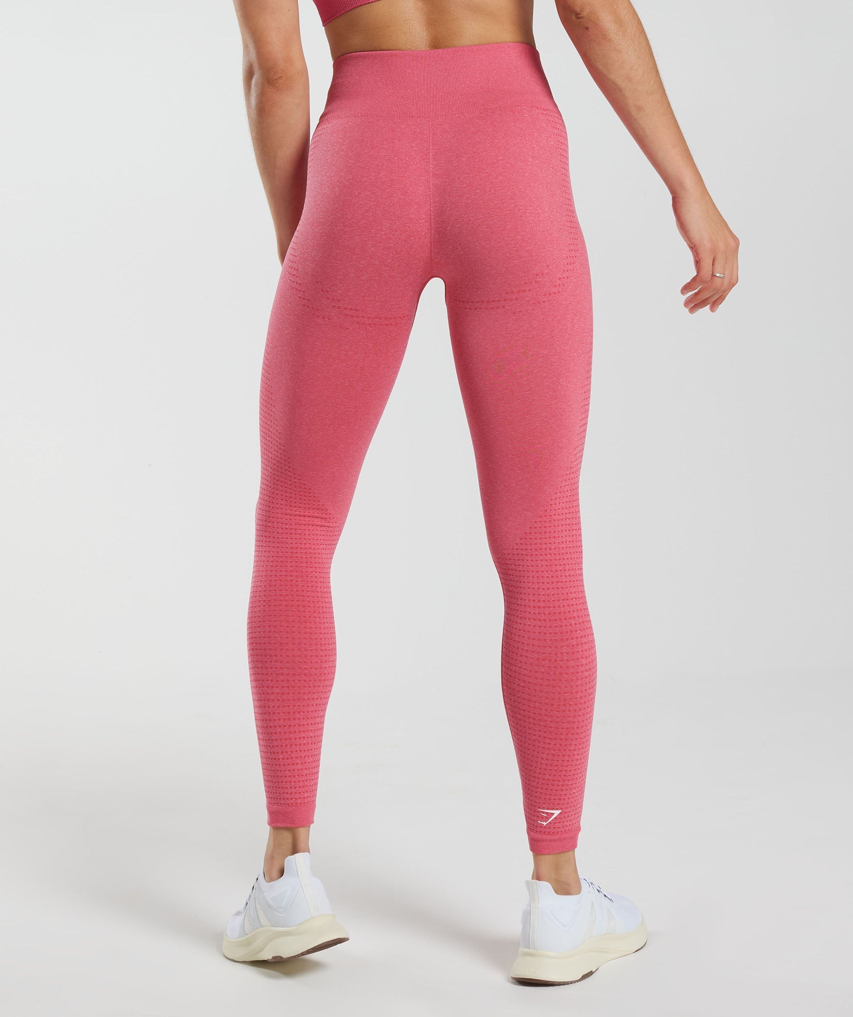 Vital Seamless 2.0 Leggings in Bright Fuchsia Marl - view 2