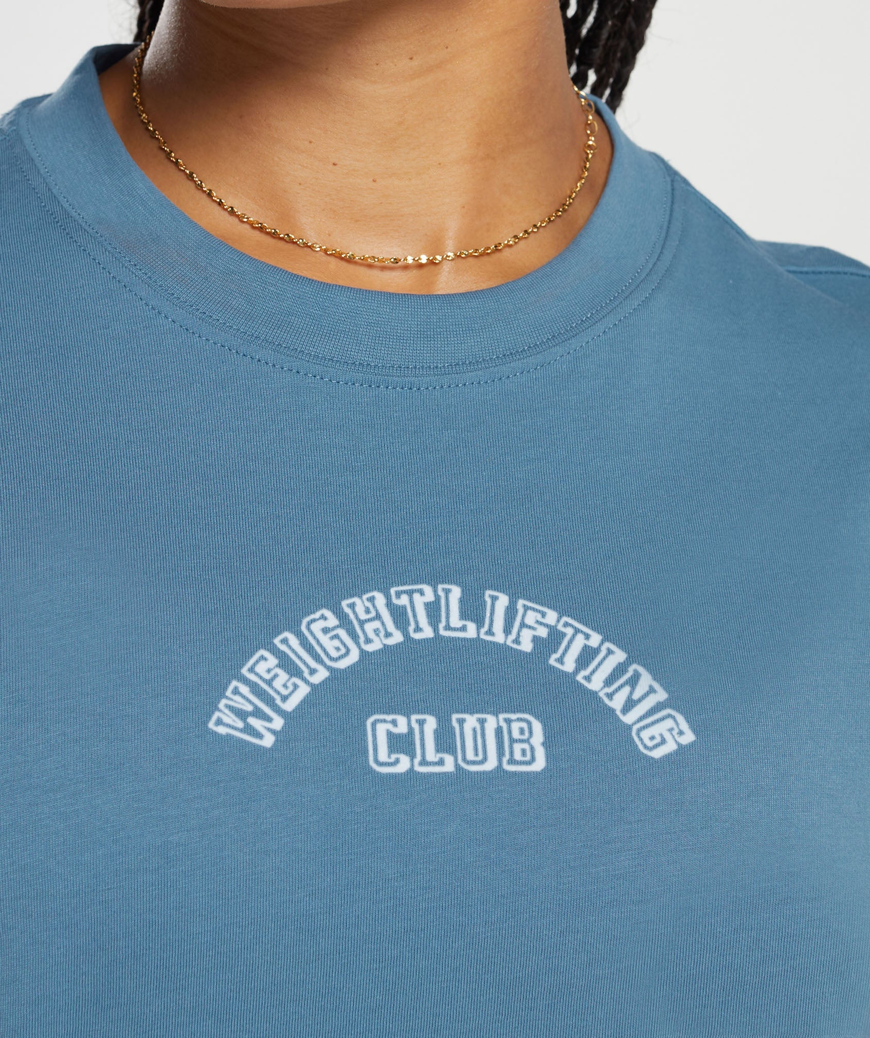 Weightlifting Oversized T-Shirt in Faded Blue - view 5