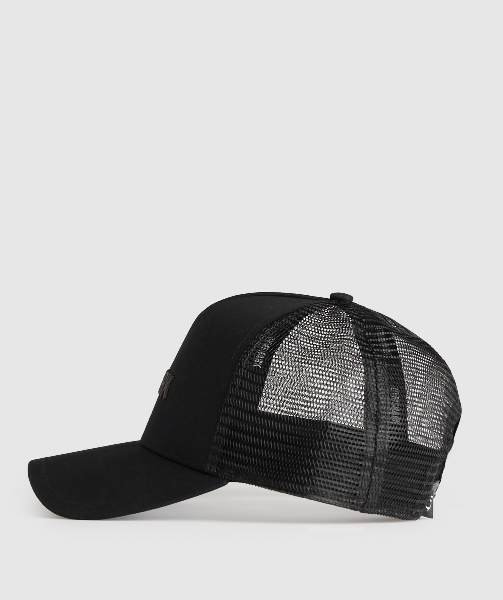 Wordmark Trucker Cap in Black - view 2