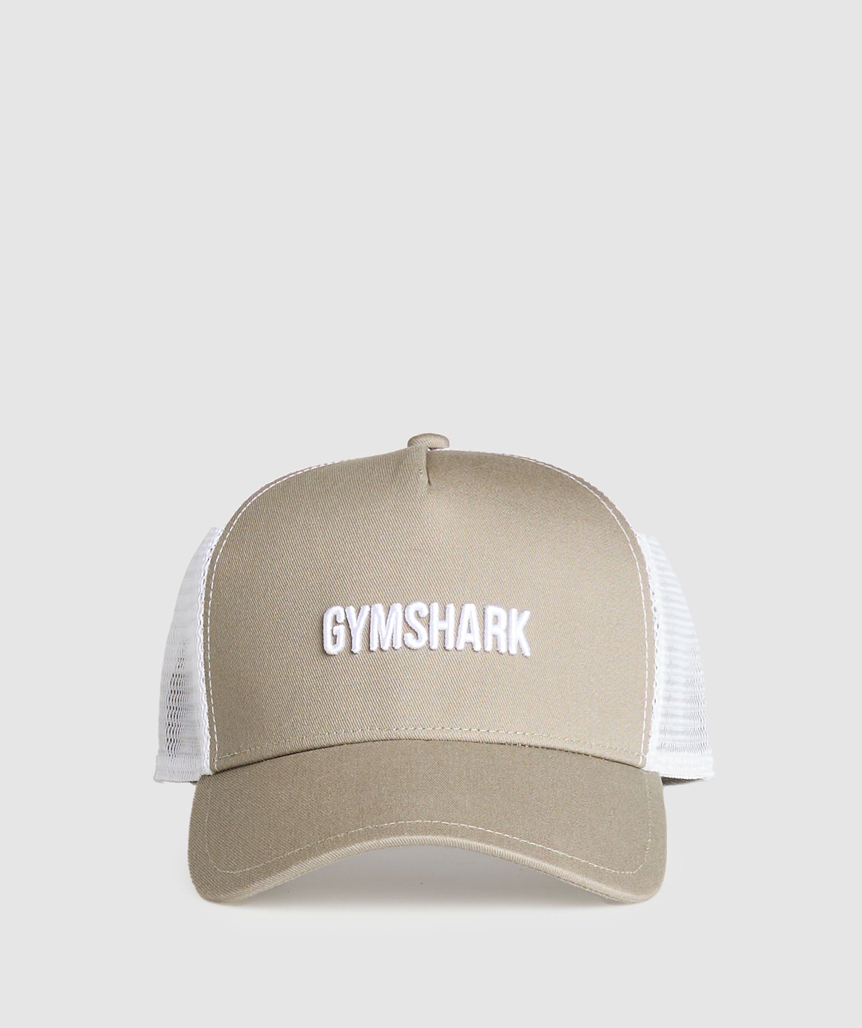 Wordmark Trucker Cap in Chalk Green