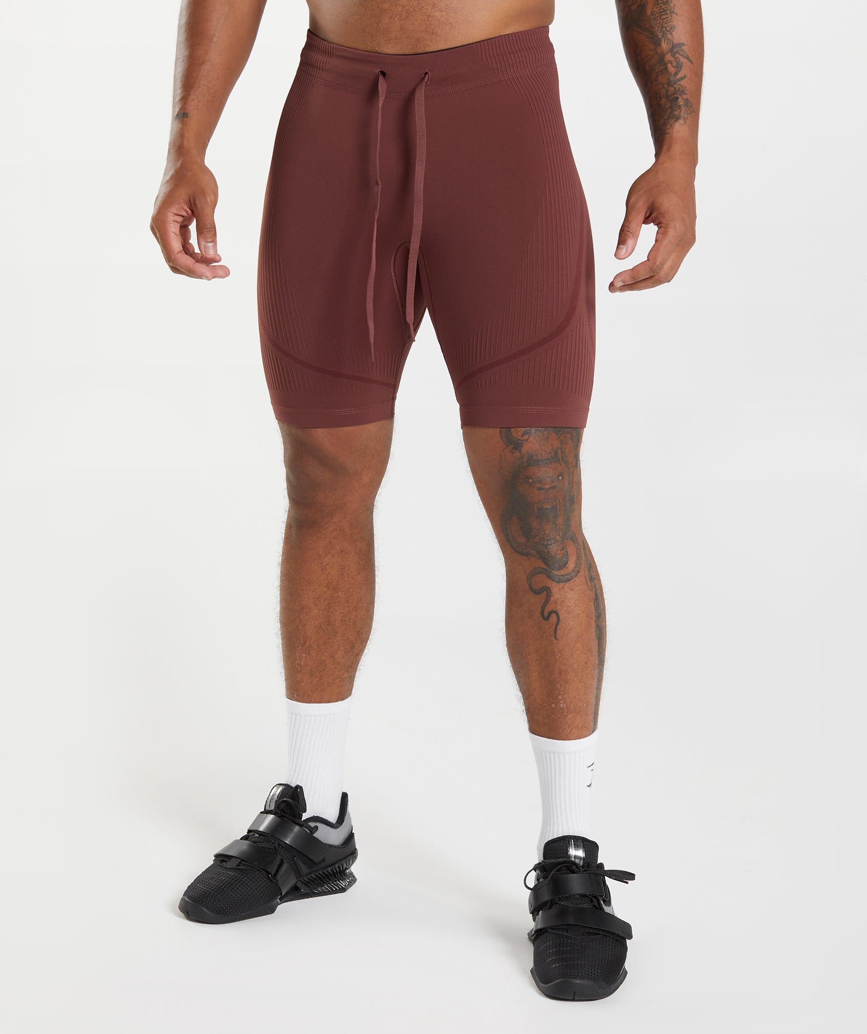 315 Seamless 1/2 Shorts in Cherry Brown/Athletic Maroon - view 1