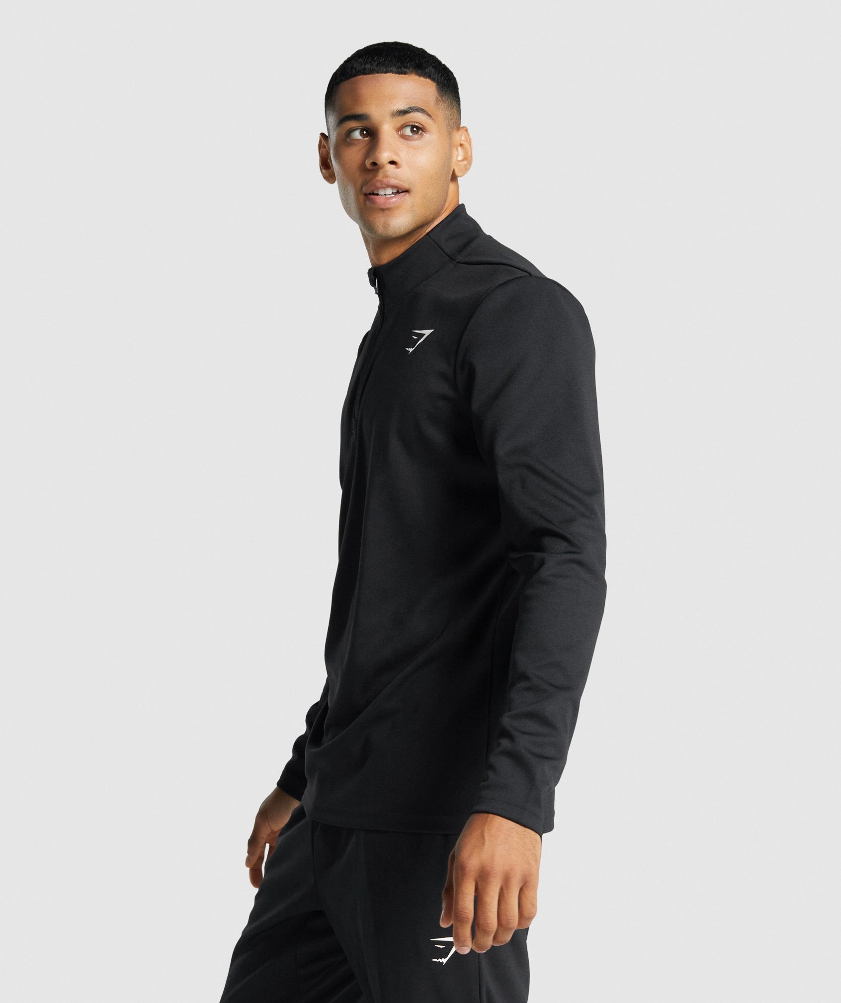 Arrival 1/4 Zip Pullover in Black - view 3