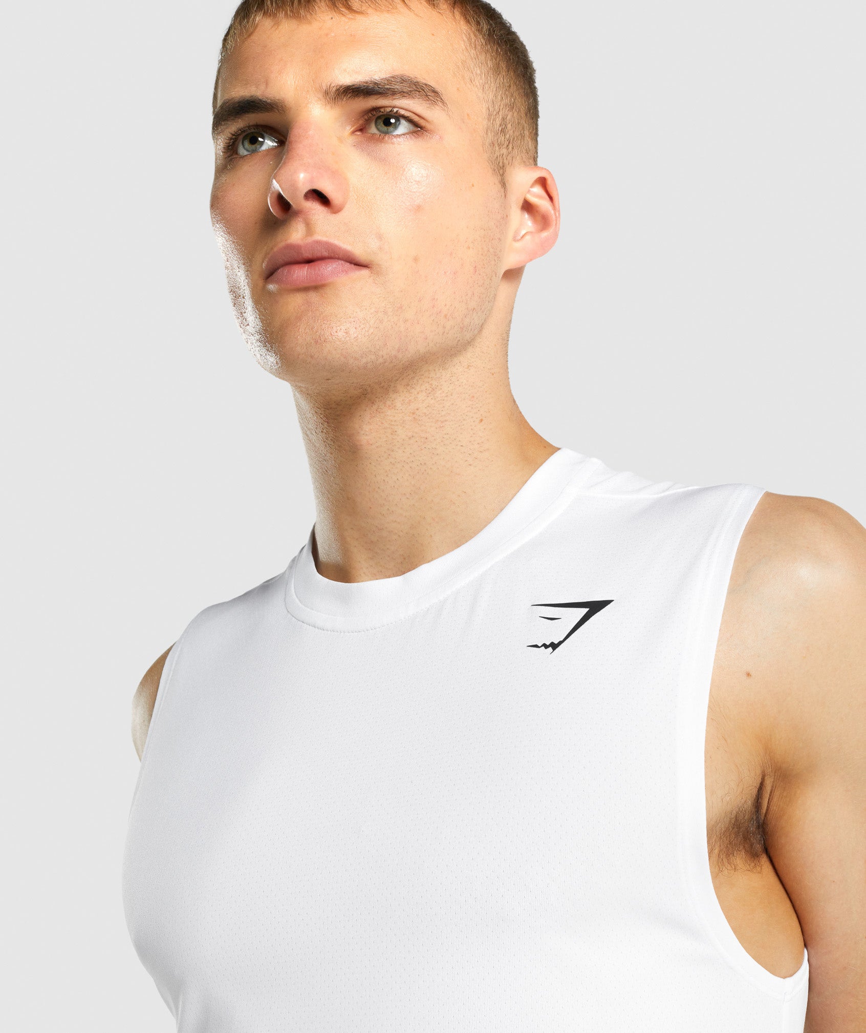 Arrival Sleeveless T-Shirt in White - view 6