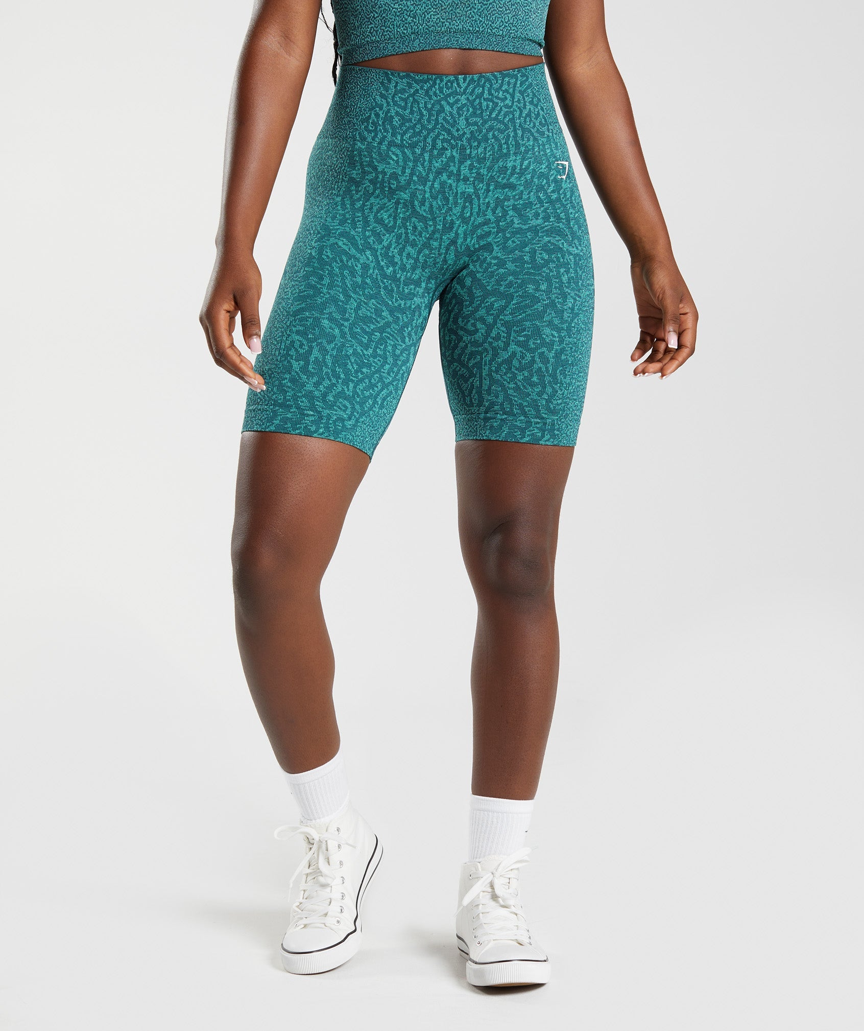 Adapt Animal Seamless Cycling Shorts in Reef | Winter Teal - view 1