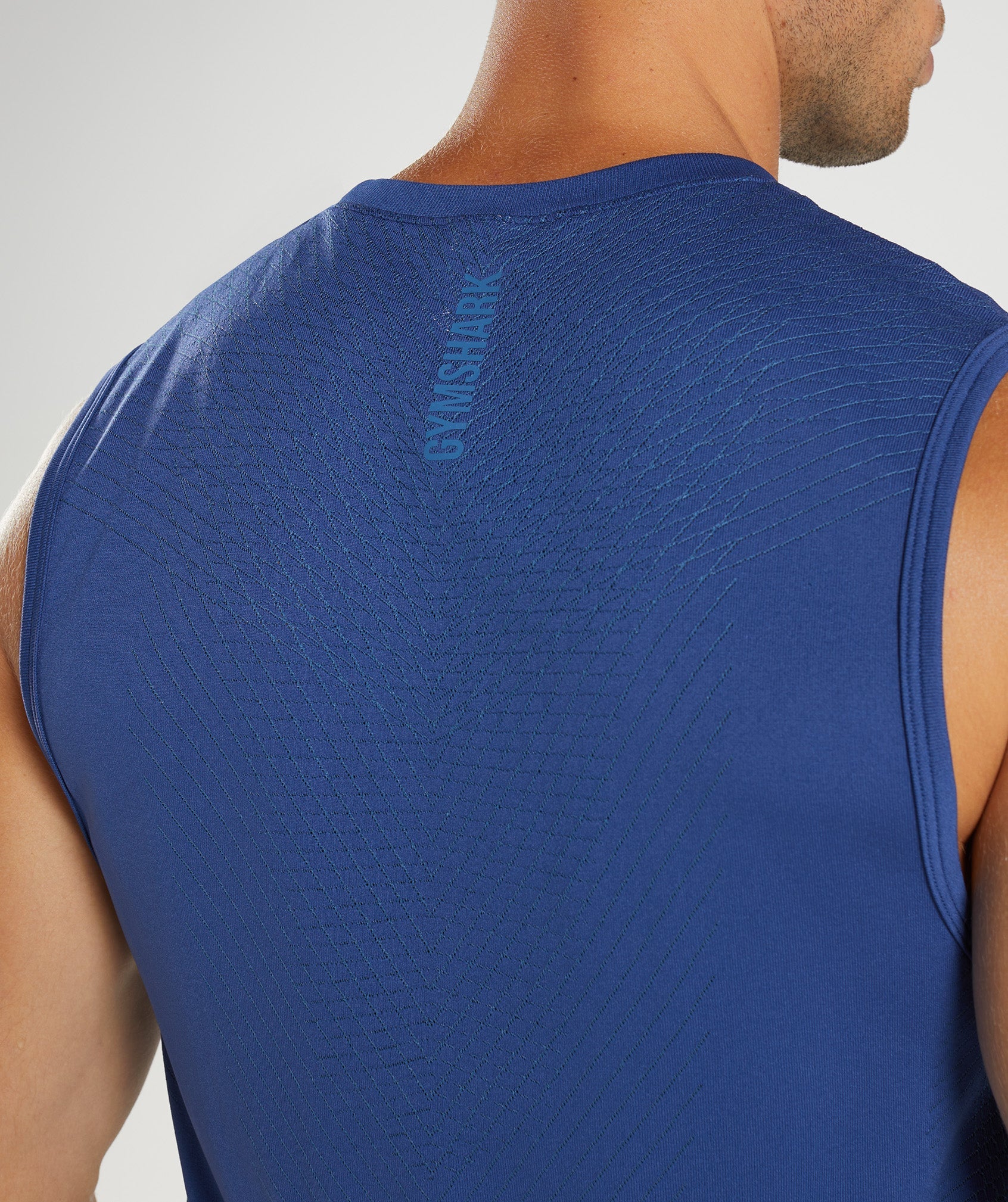 Apex Seamless Tank in Stellar Blue/Lakeside Blue - view 6