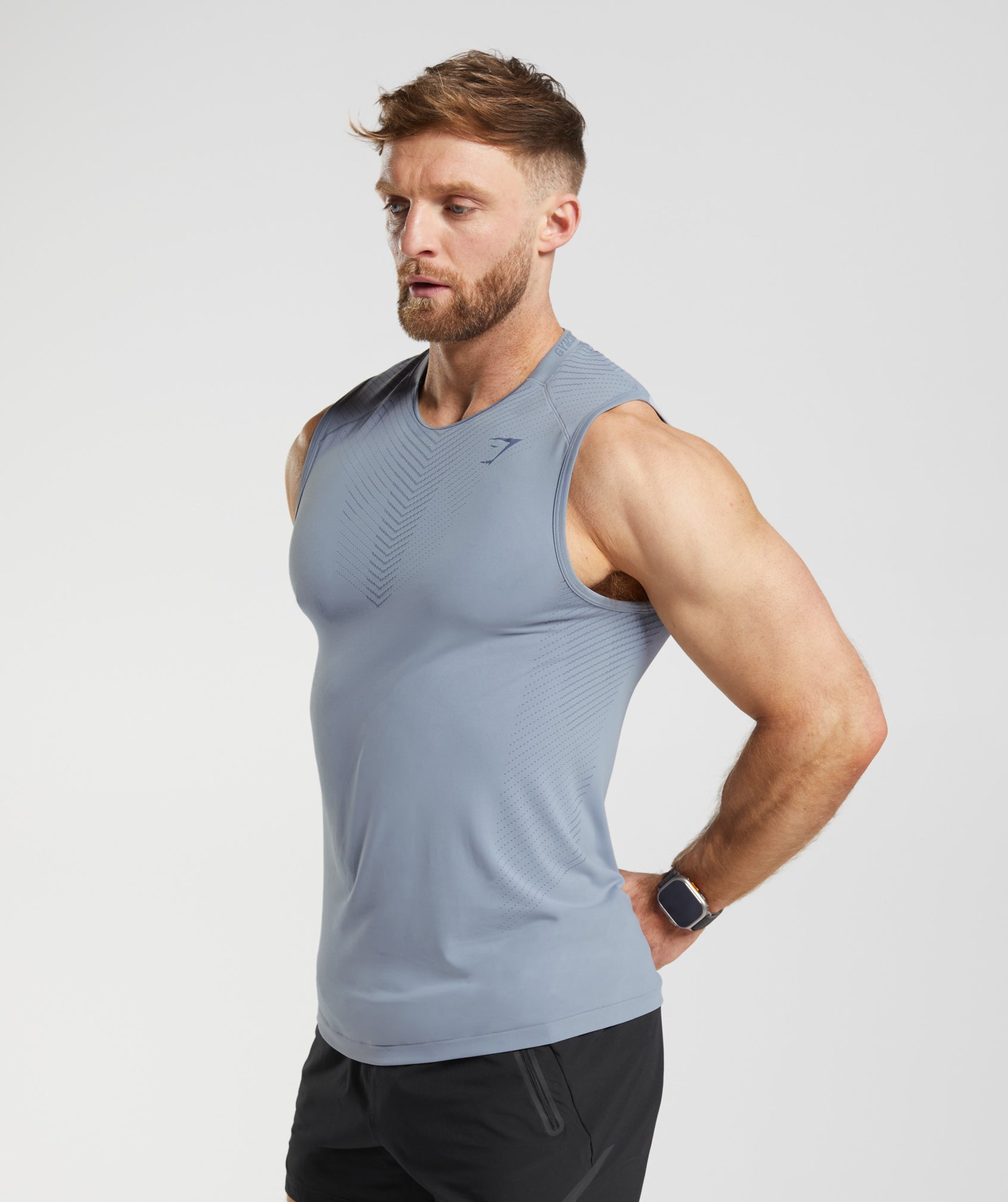 Apex Tank in Drift Grey/Evening Blue - view 3