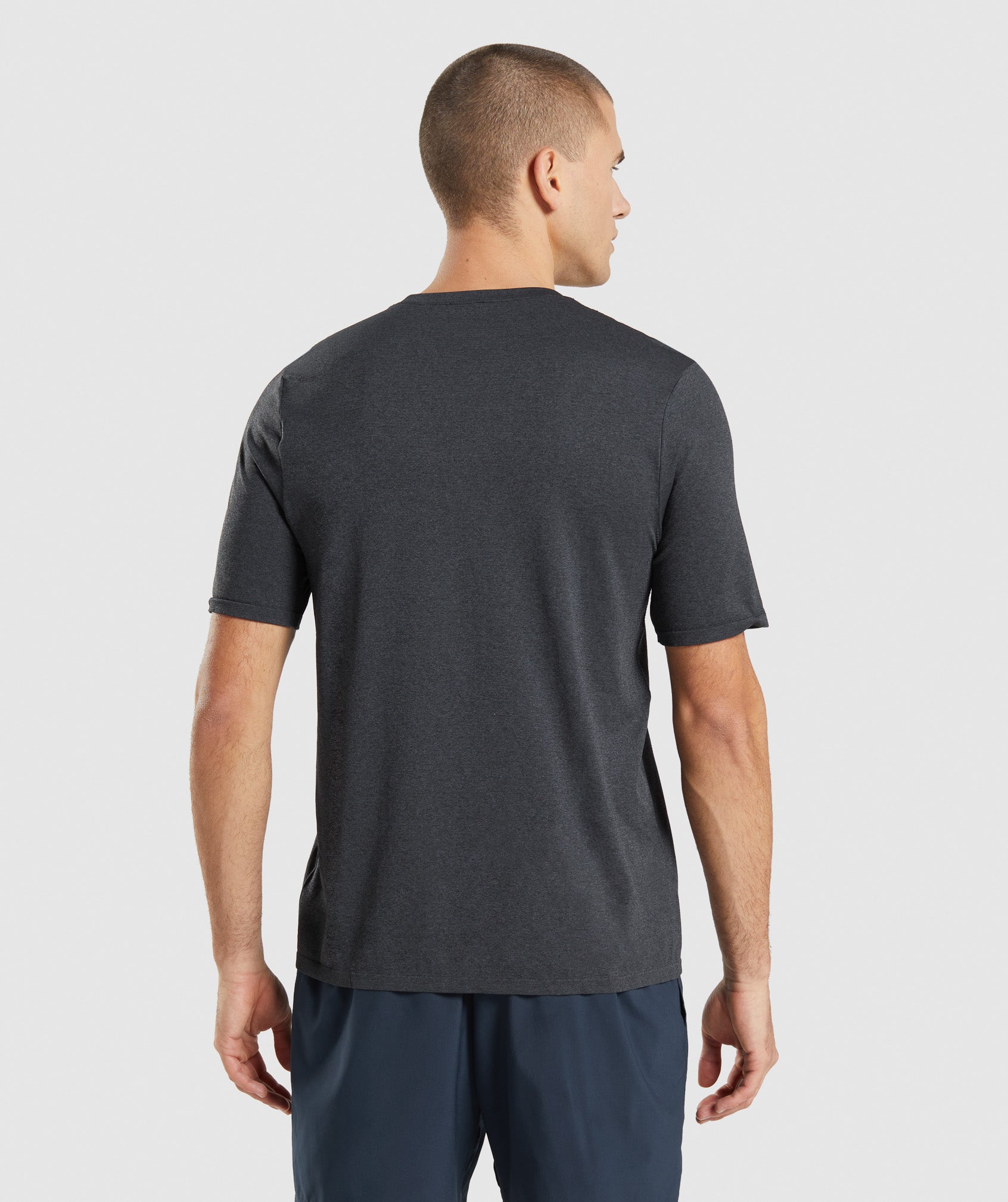 Arrival Seamless T-Shirt in Black Marl - view 2