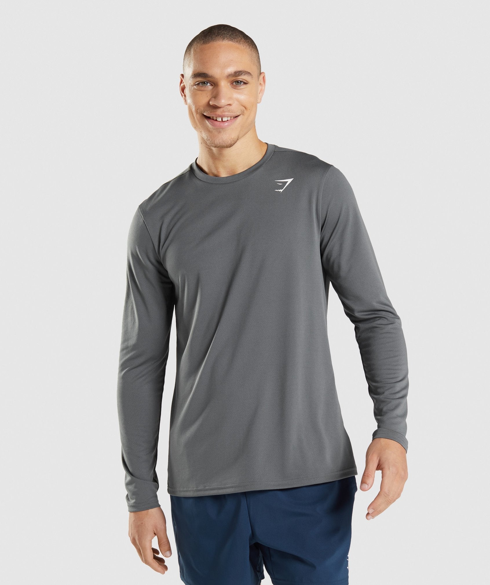 Arrival Long Sleeve T-Shirt in Charcoal - view 1