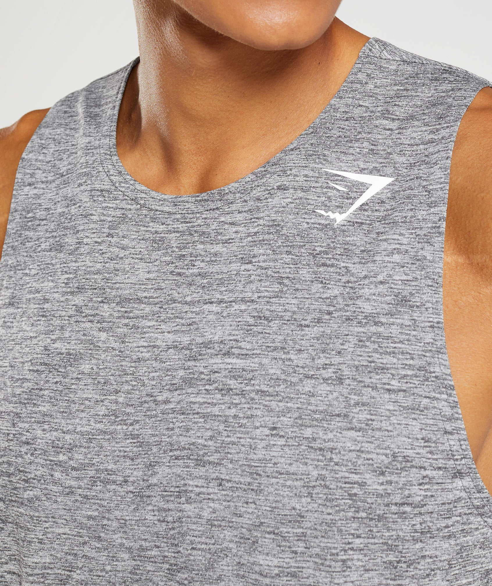 Arrival Slim Marl Tank in Silhouette Grey/Light Grey Marl - view 3