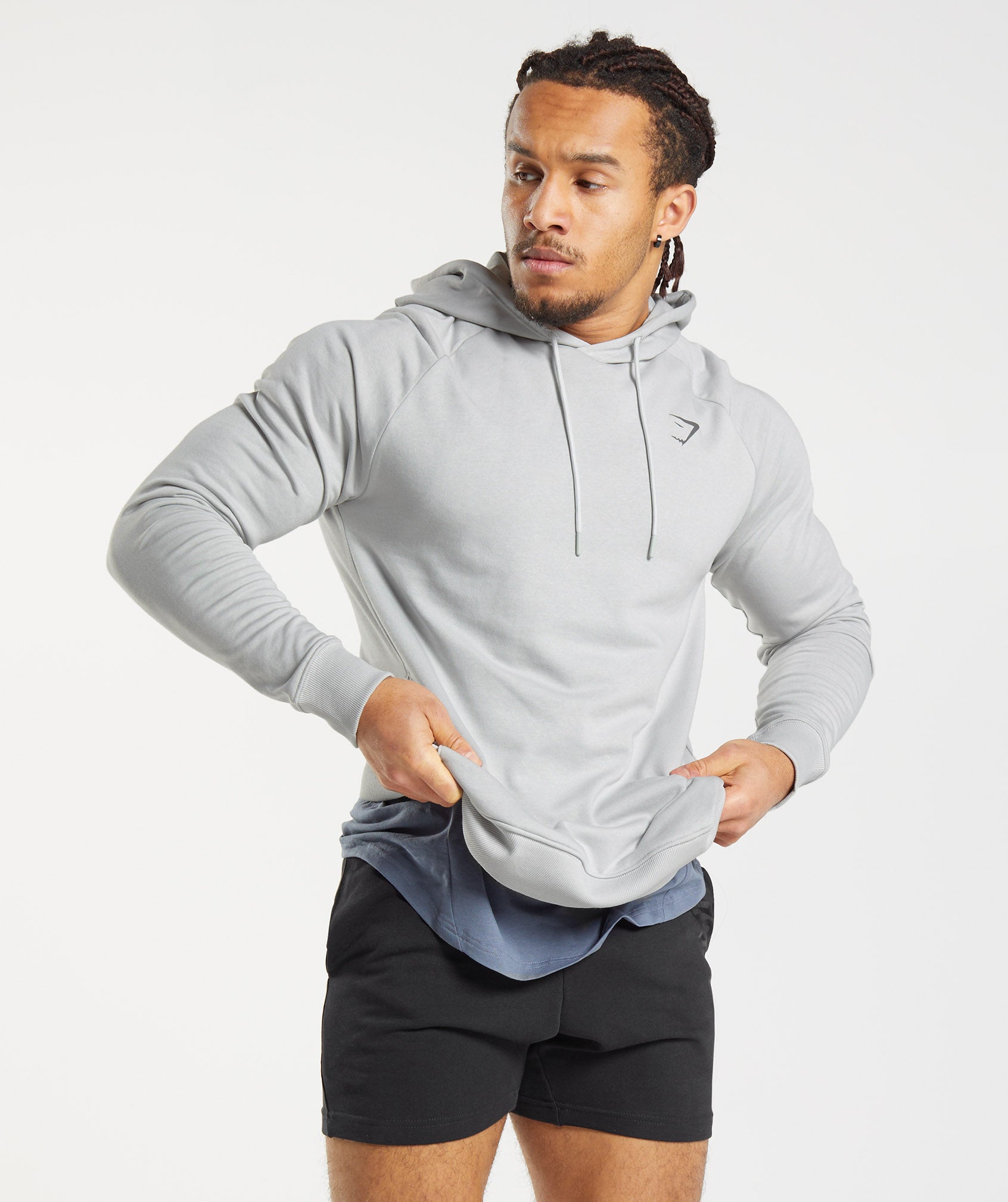 Bold Hoodie in Light Grey