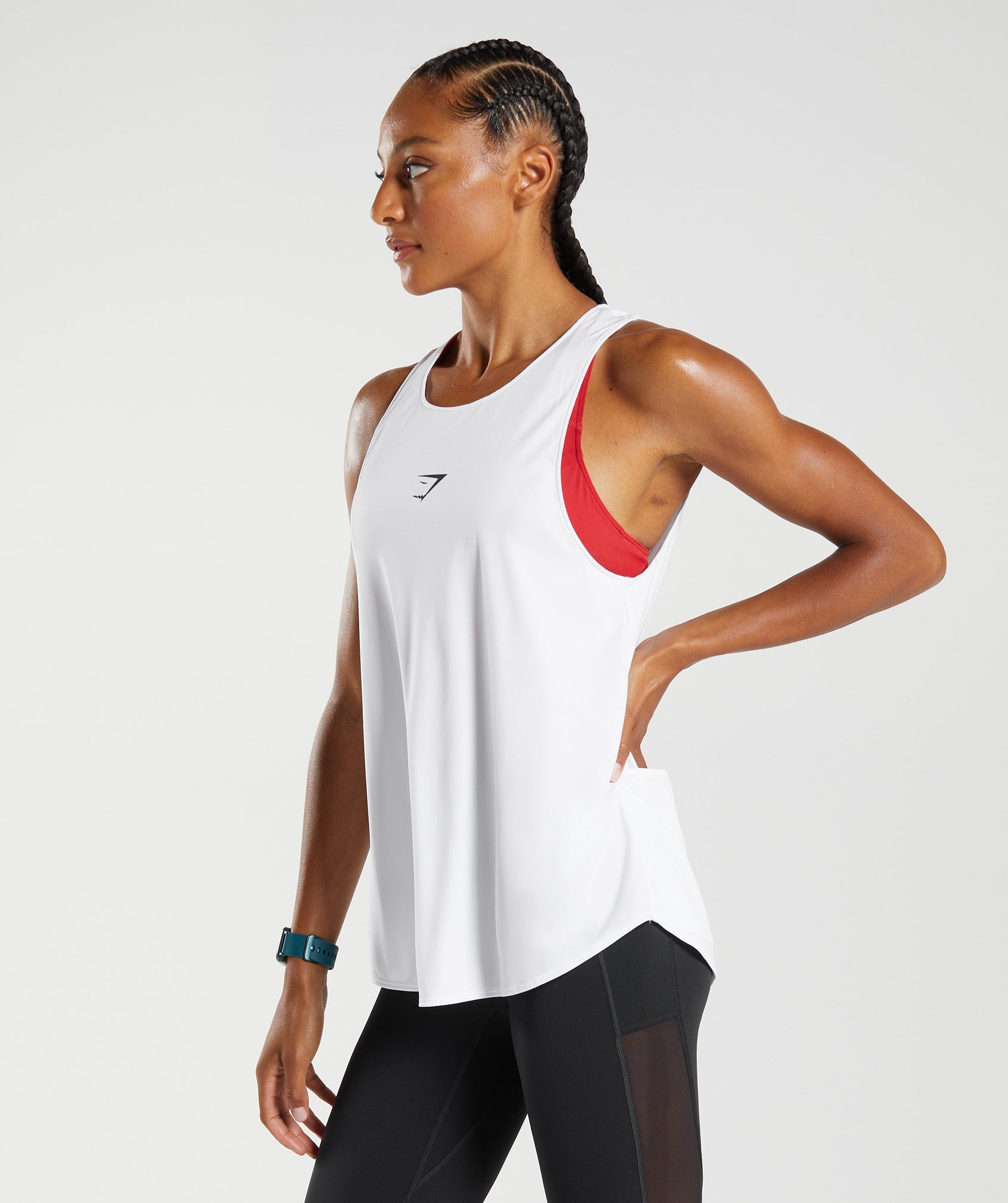 Training Brandmark Tank in White - view 3