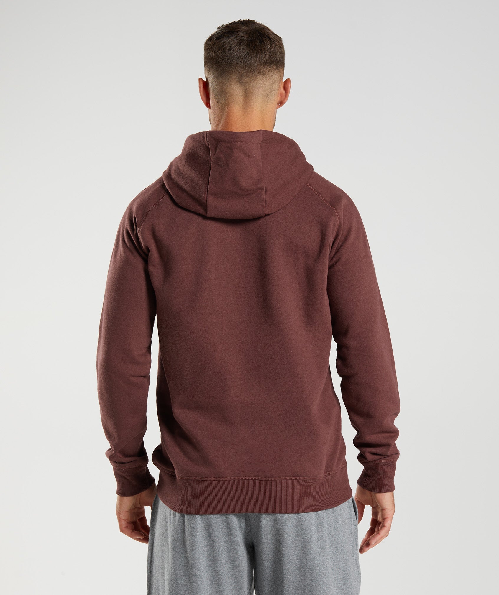 Crest Hoodie in Cherry Brown