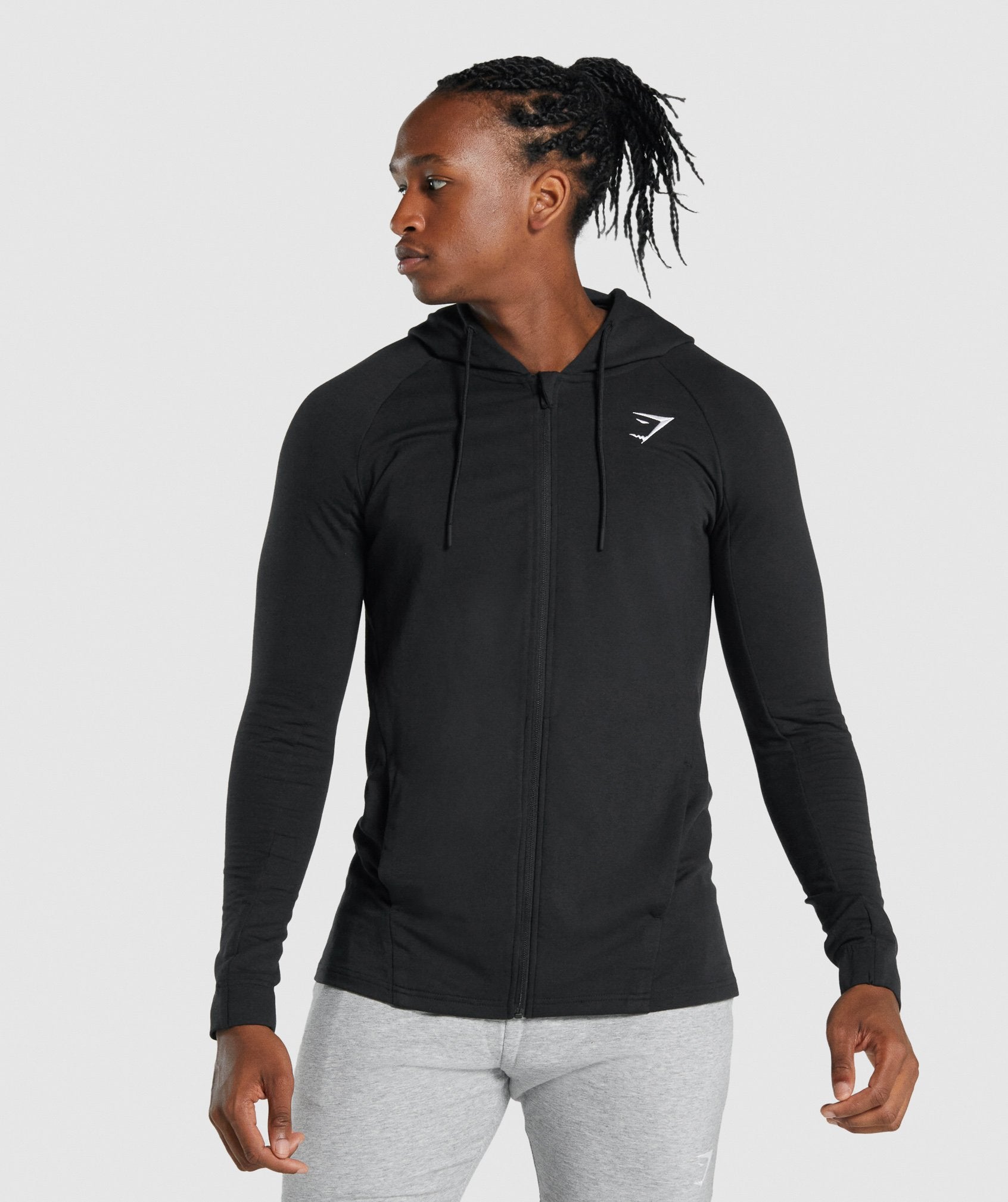 Gymshark, Sweaters, Gymshark Crest Zip Up Hoodie