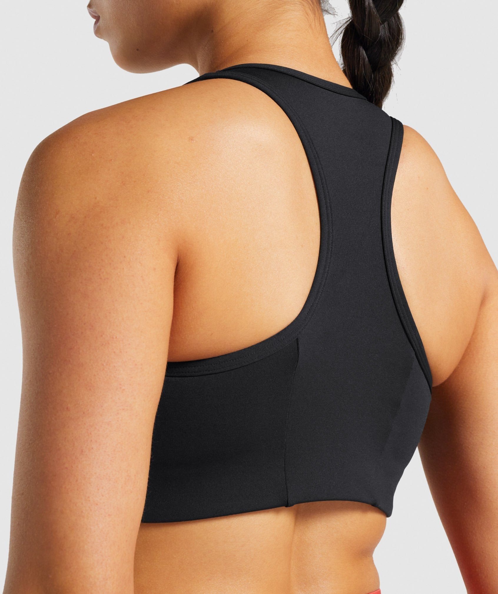 Essential Racer Back Sports Bra in Black