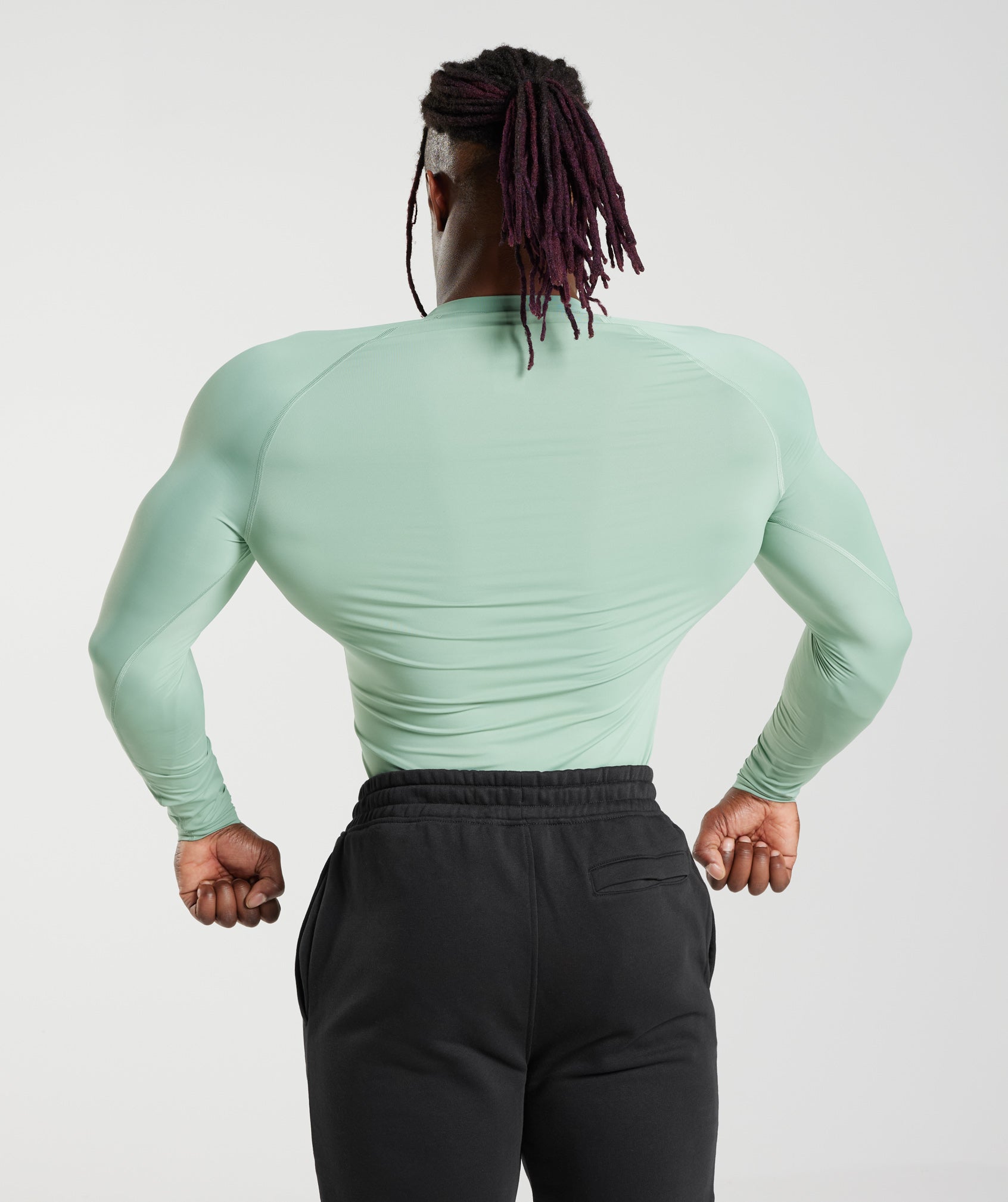 Gymshark Element Baselayer Long Sleeve T-Shirt - Desert Sage Green