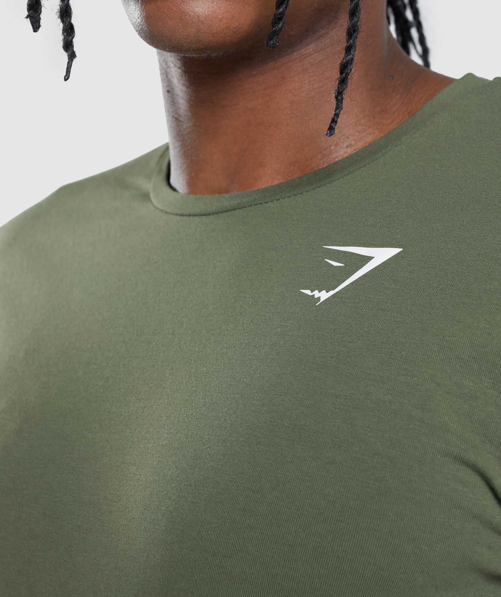 Essential Long Sleeve T-Shirt in Core Olive - view 6
