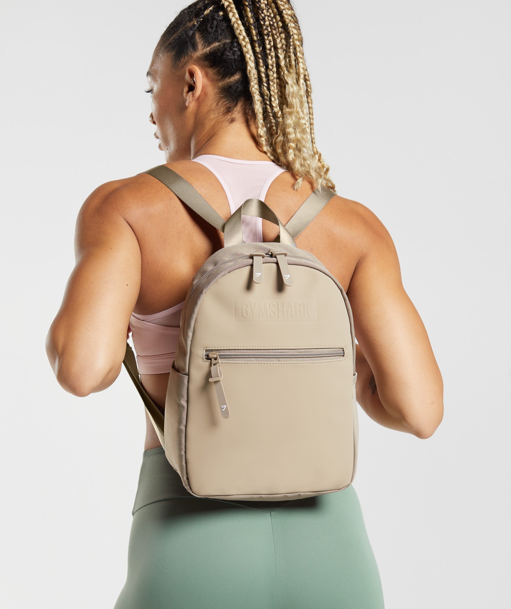 Gymshark Everyday Mini Backpack - Cement Brown