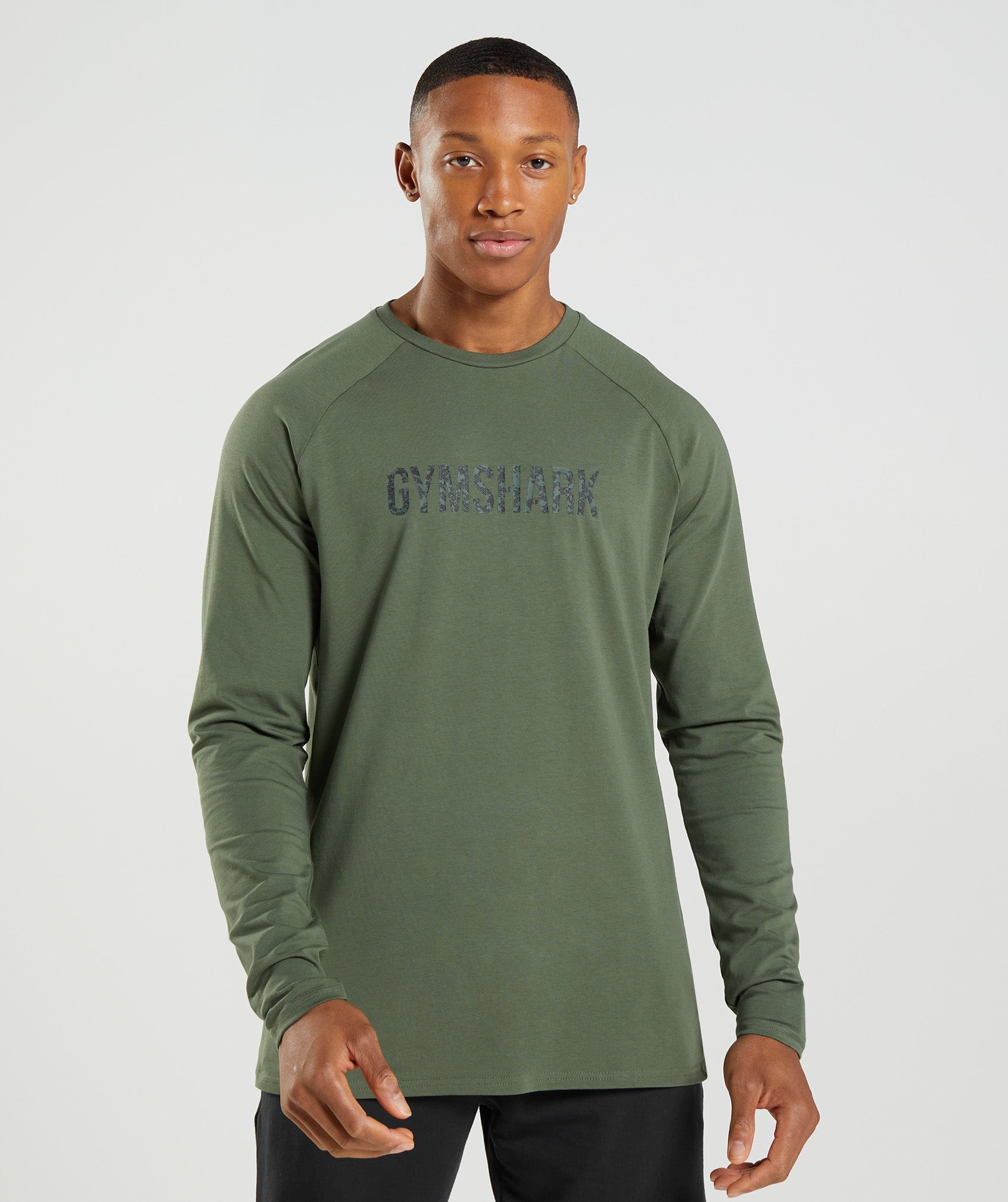 Apollo Camo Long Sleeve T-Shirt in Camo Green