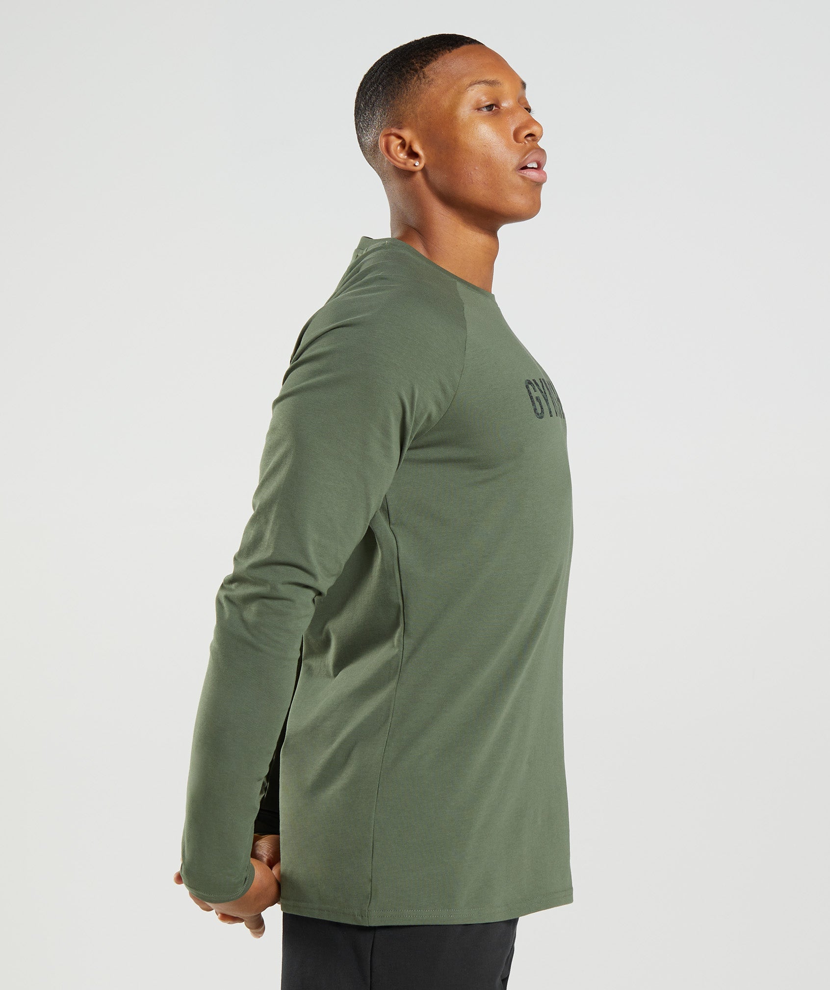 Apollo Camo Long Sleeve T-Shirt in Camo Green