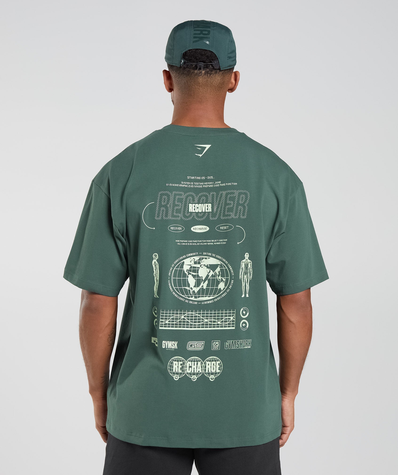 Recovery Graphic T-Shirt in Obsidian Green - view 1