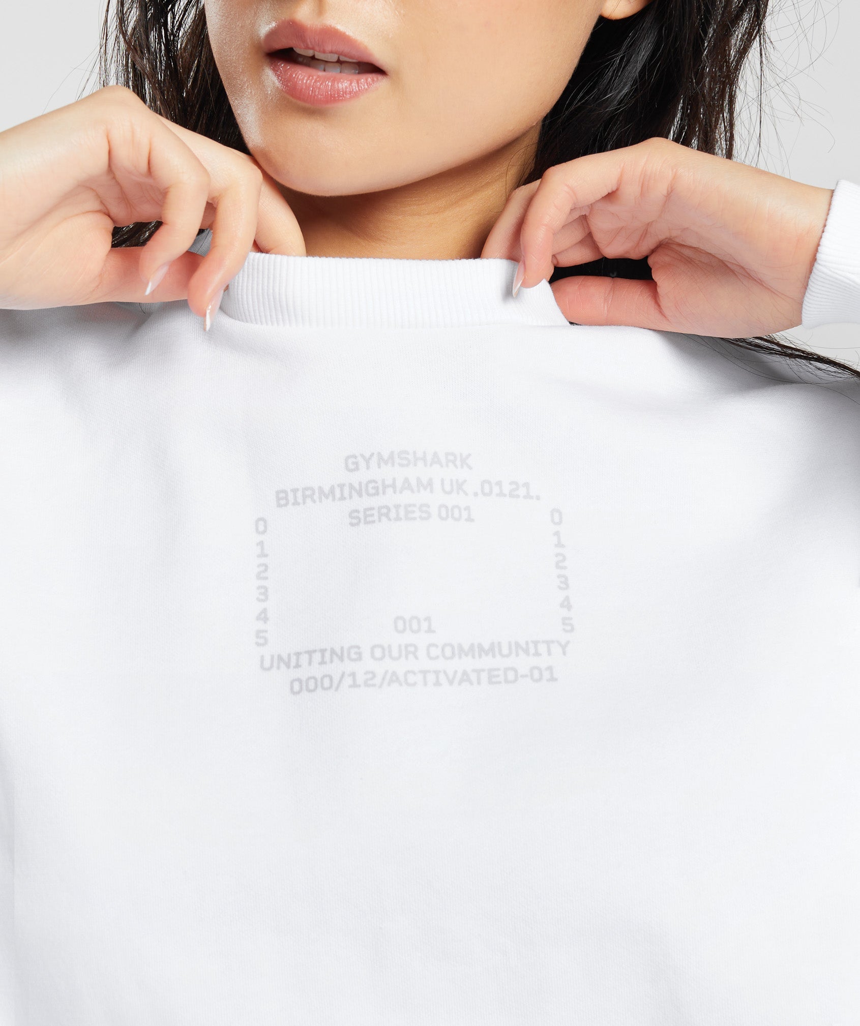 Activated Graphic Sweatshirt in White - view 3