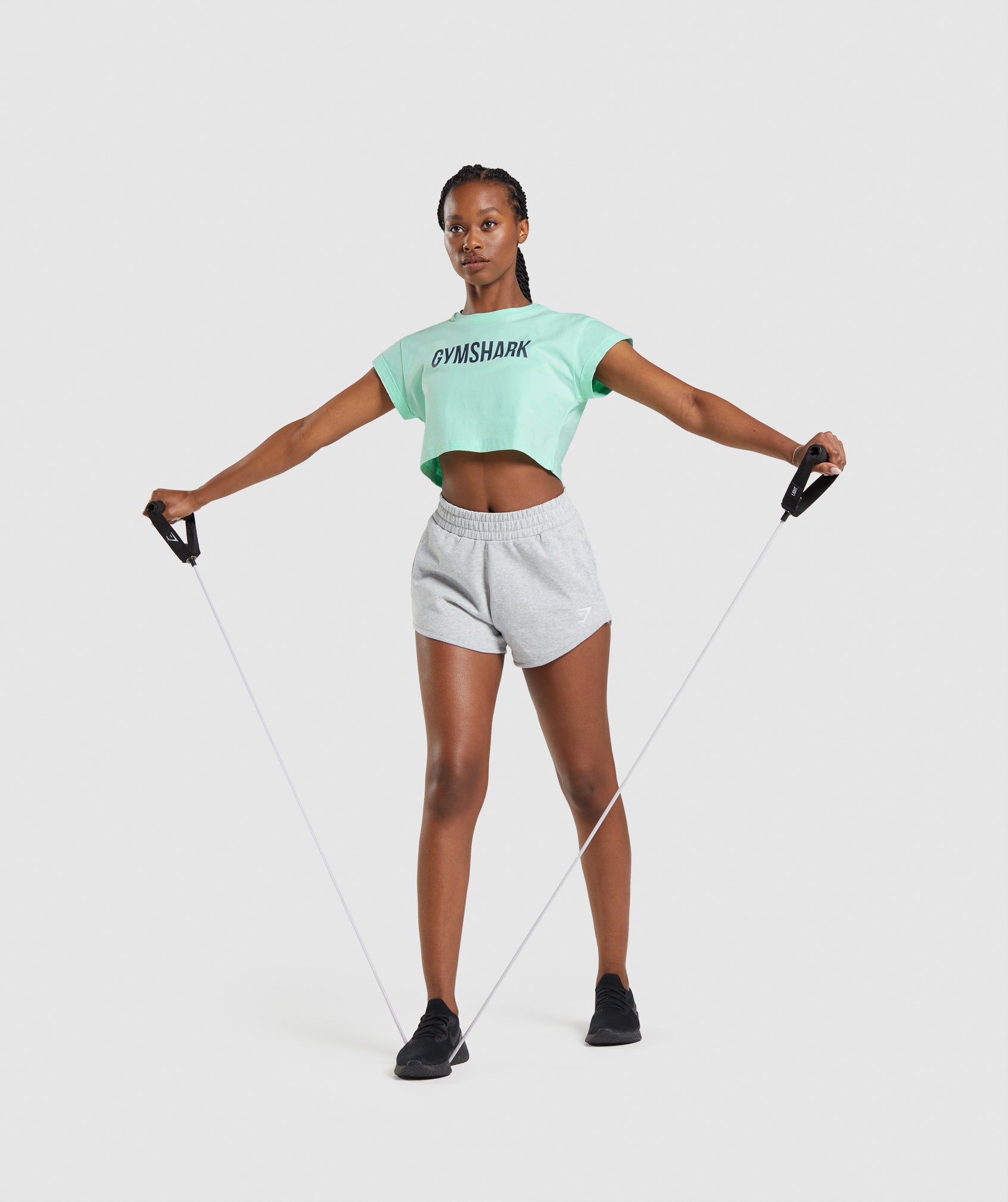 Apollo Crop Top in Turbo Blue - view 4