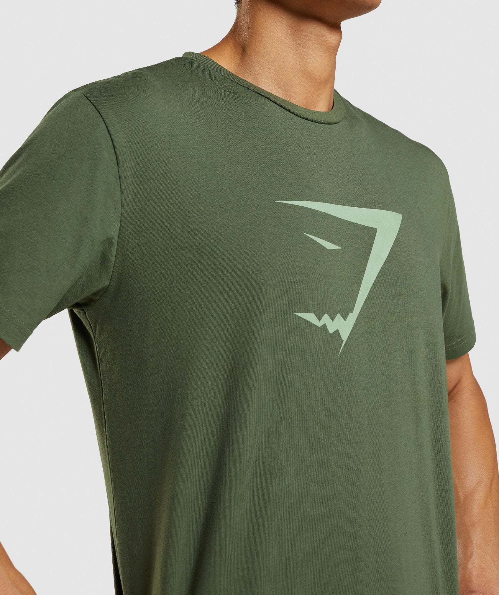 Sharkhead Infill T-Shirt in Green - view 5