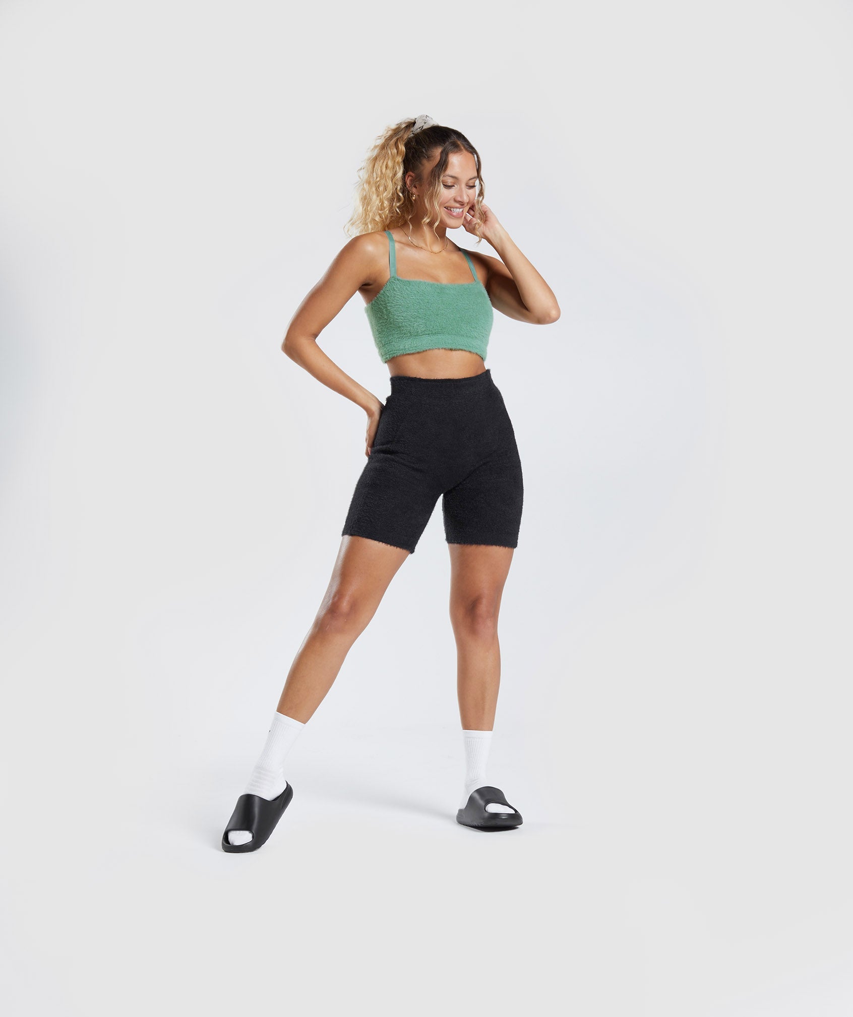 Gymshark Whitney Simmons PAIR High Rise Leggings - Eucalyptus & Dandelion  Brown - Athletic apparel