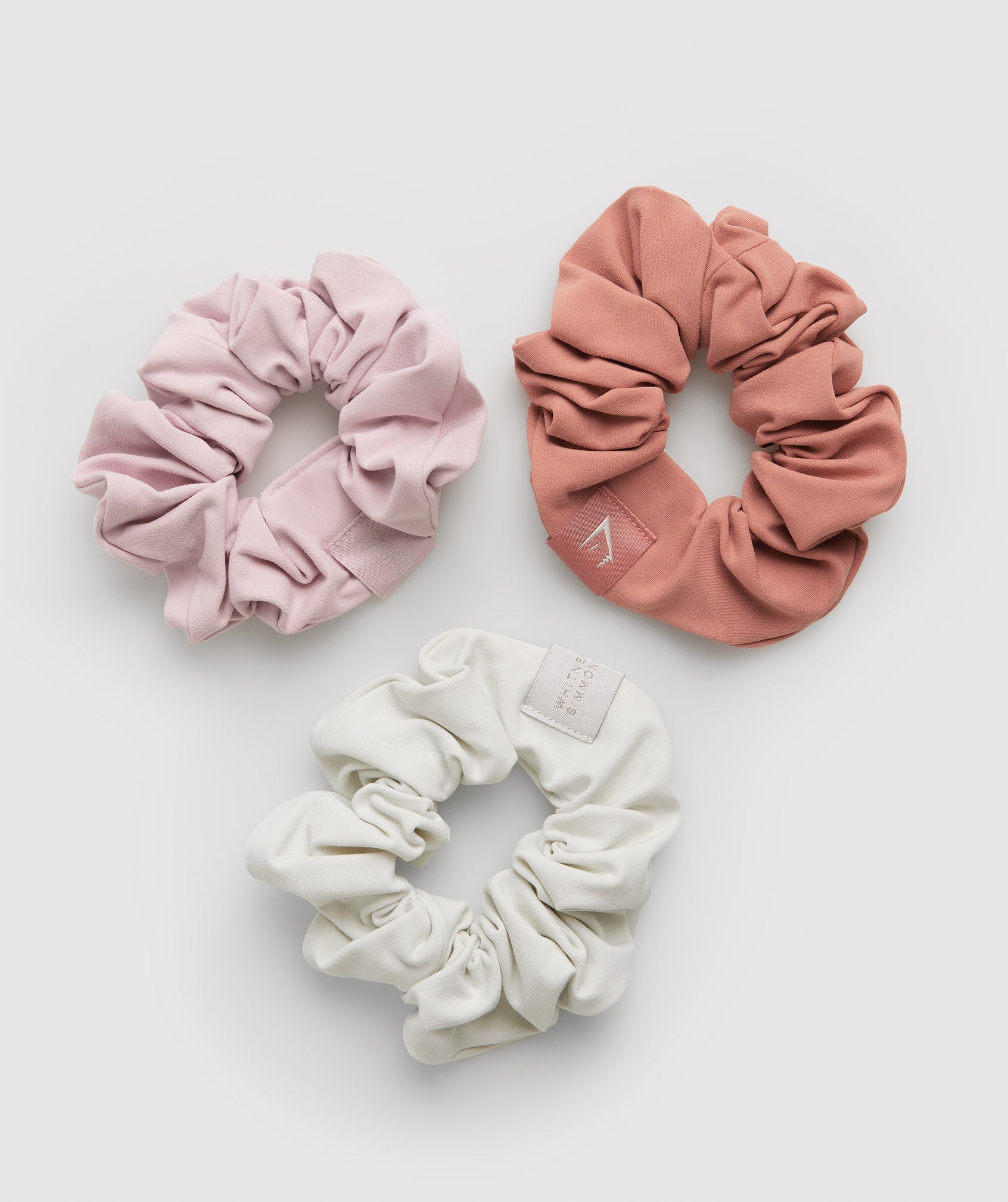 Whitney Scrunchies 3PK in Canyon Red/Pressed Petal Pink/Skylight White - view 1