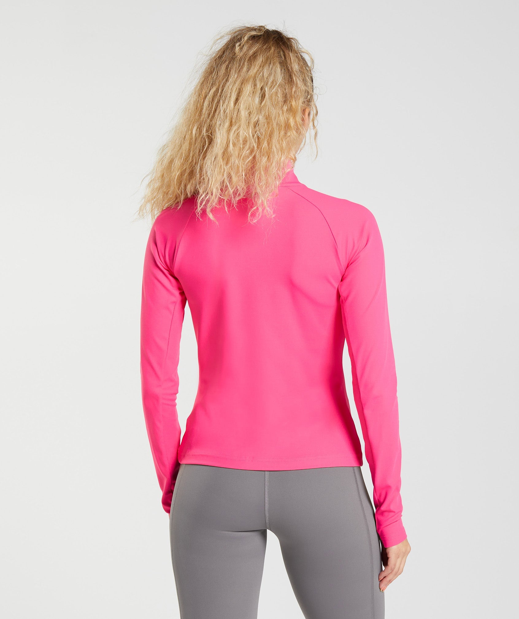 Running 1/4 Zip in Bright Fuchsia - view 2