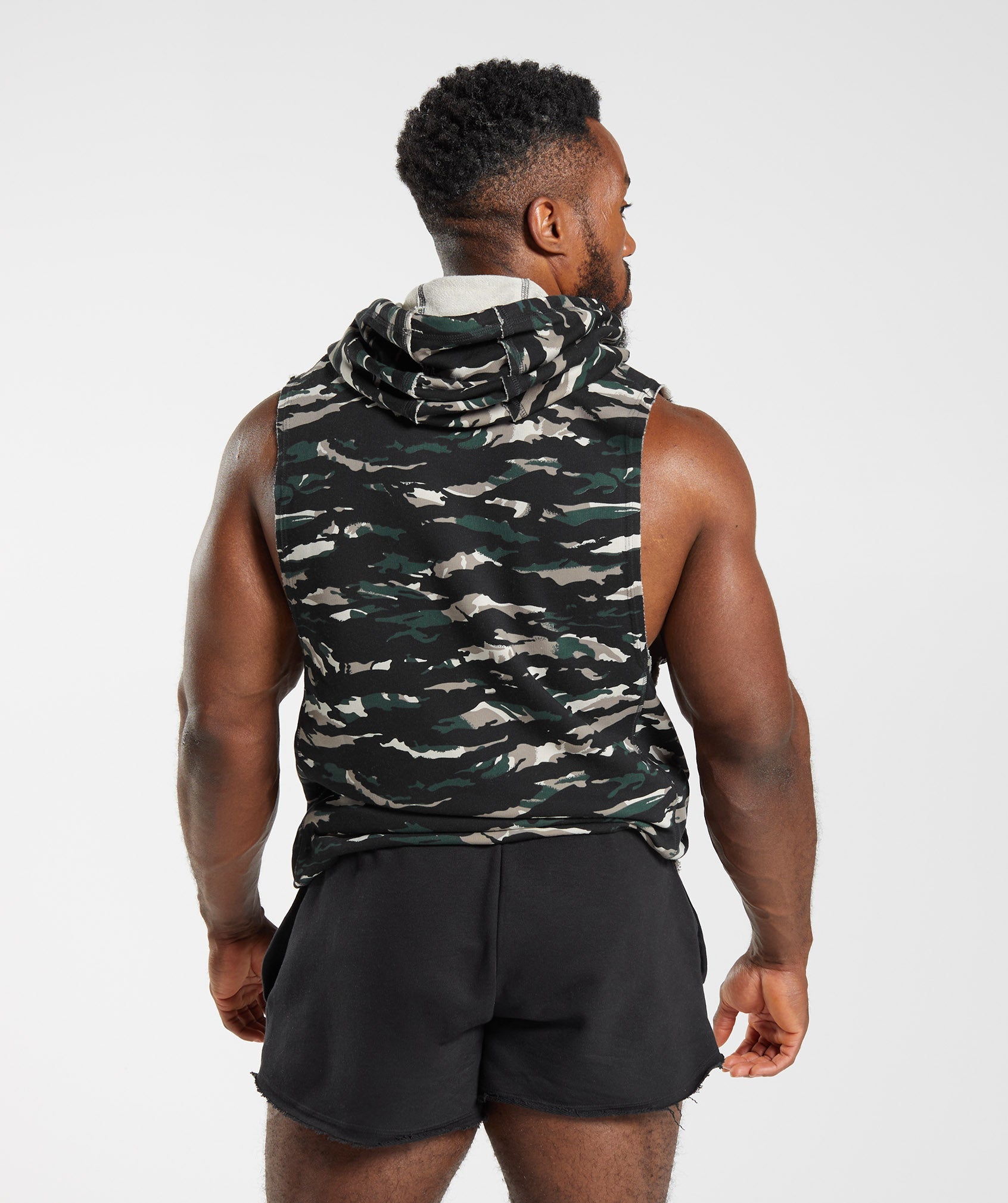 Legacy Drop Arm Hoodie in Obsidian Green - view 2