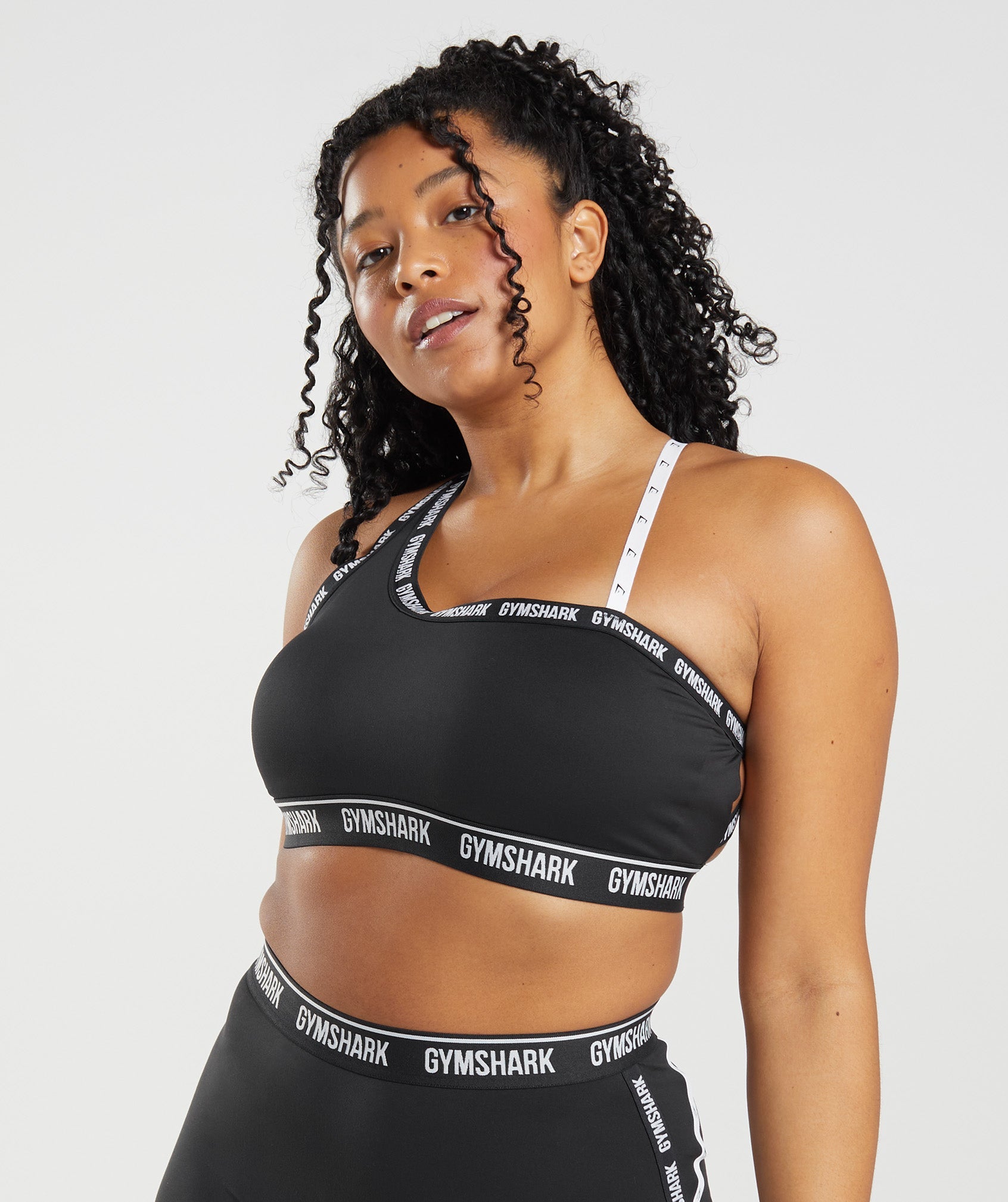 Strike Sports Bra in Black/White - view 1