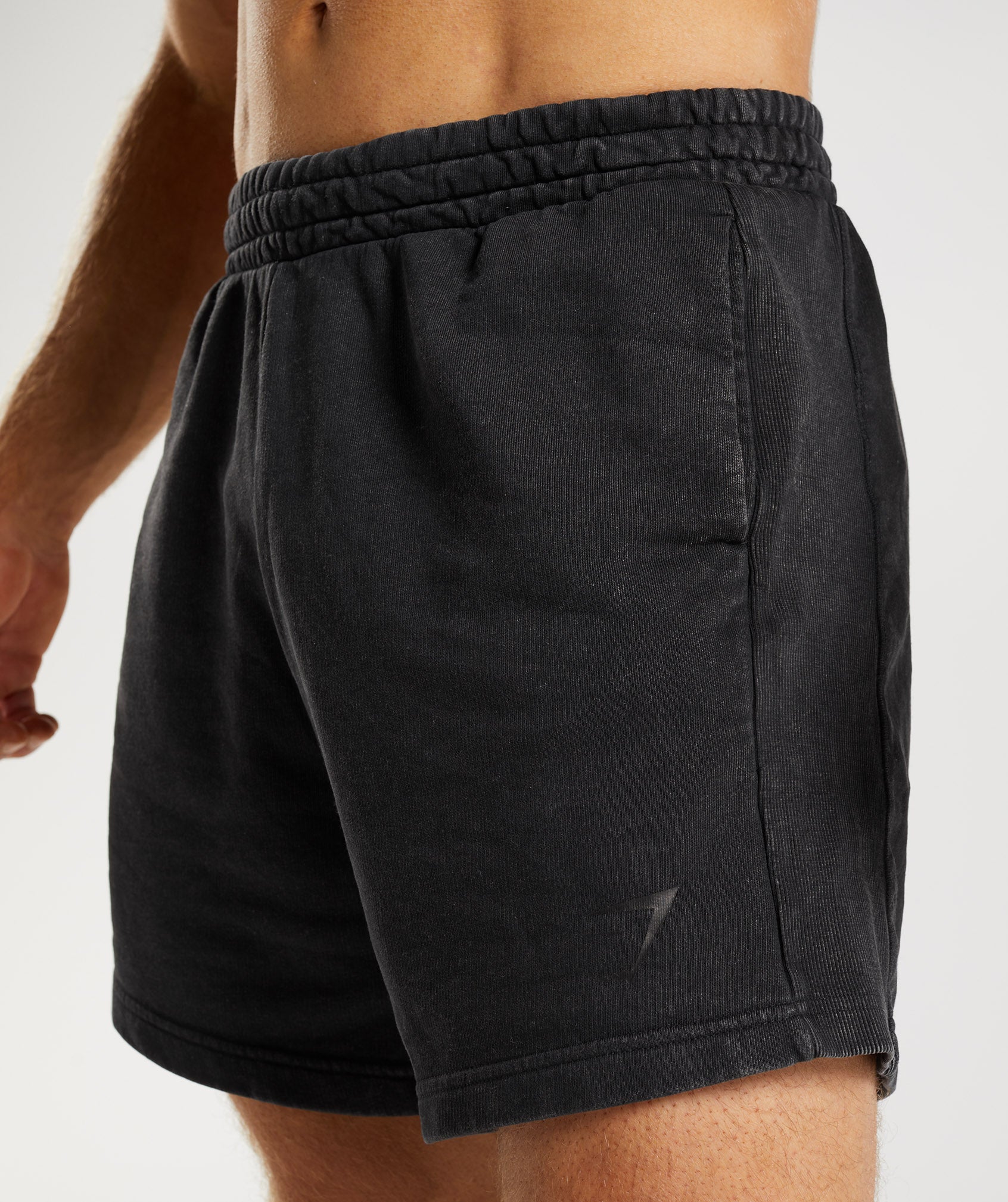 Power Washed 5" Shorts in Black