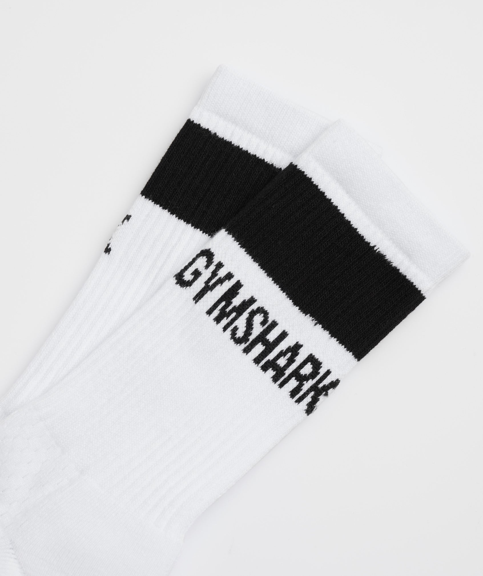 Premium Crew Sock 1pk in White/Black