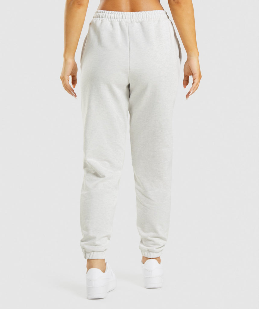 Gymshark Rest Day Sweats Joggers - White Marl | Gymshark