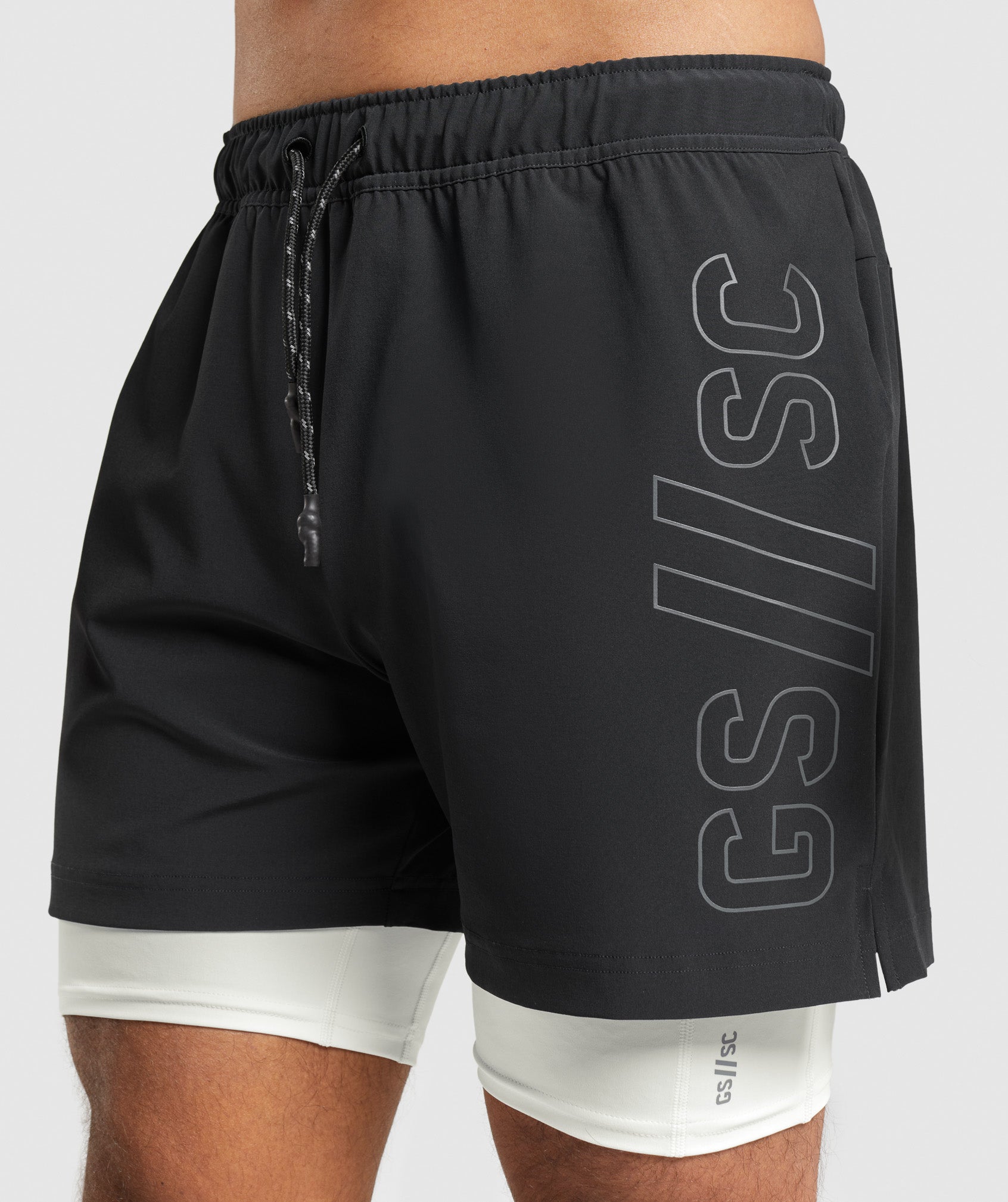 Gymshark//Steve Cook Ranger Shorts in Black - view 8
