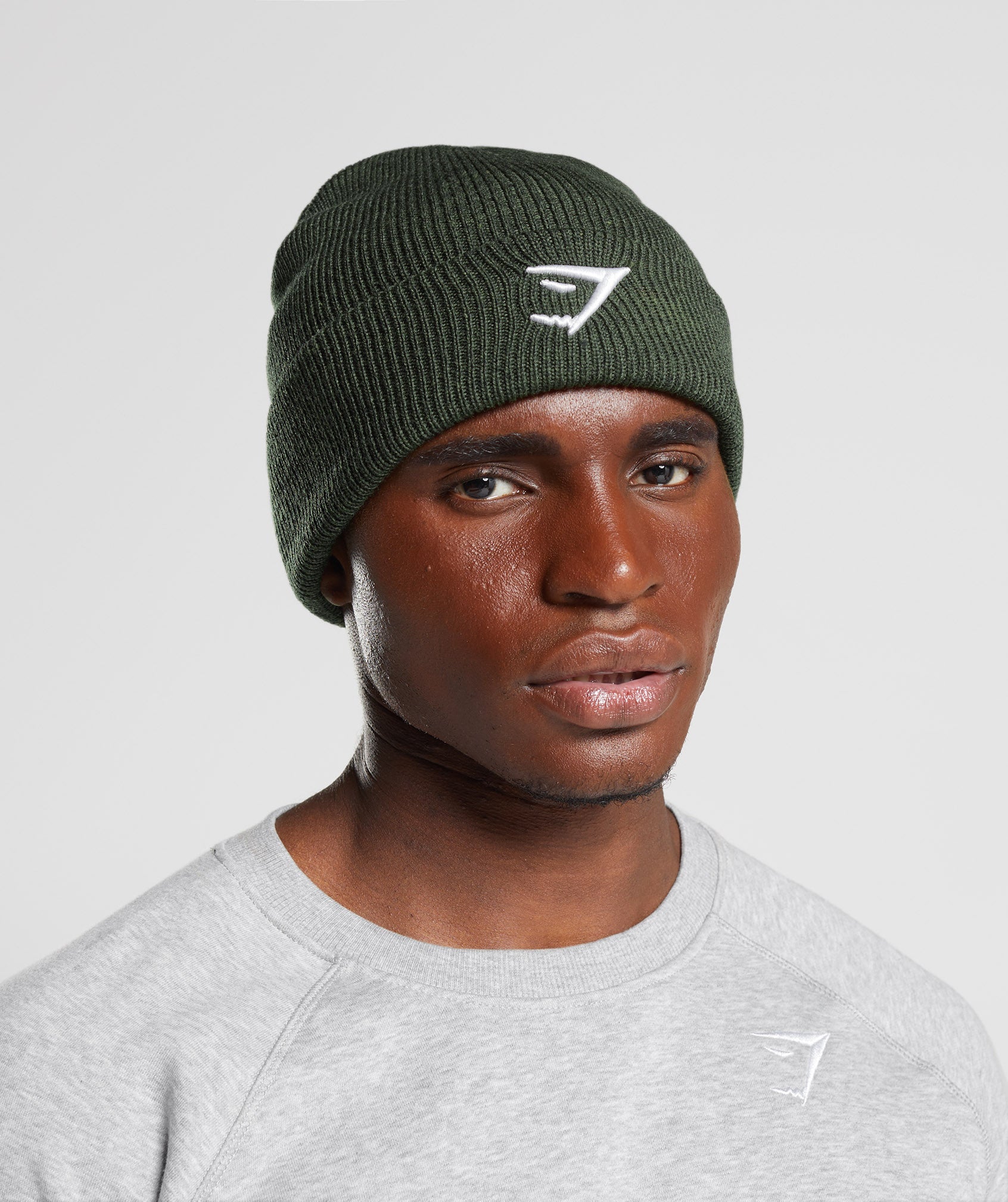 Sharkhead Beanie in Moss Olive