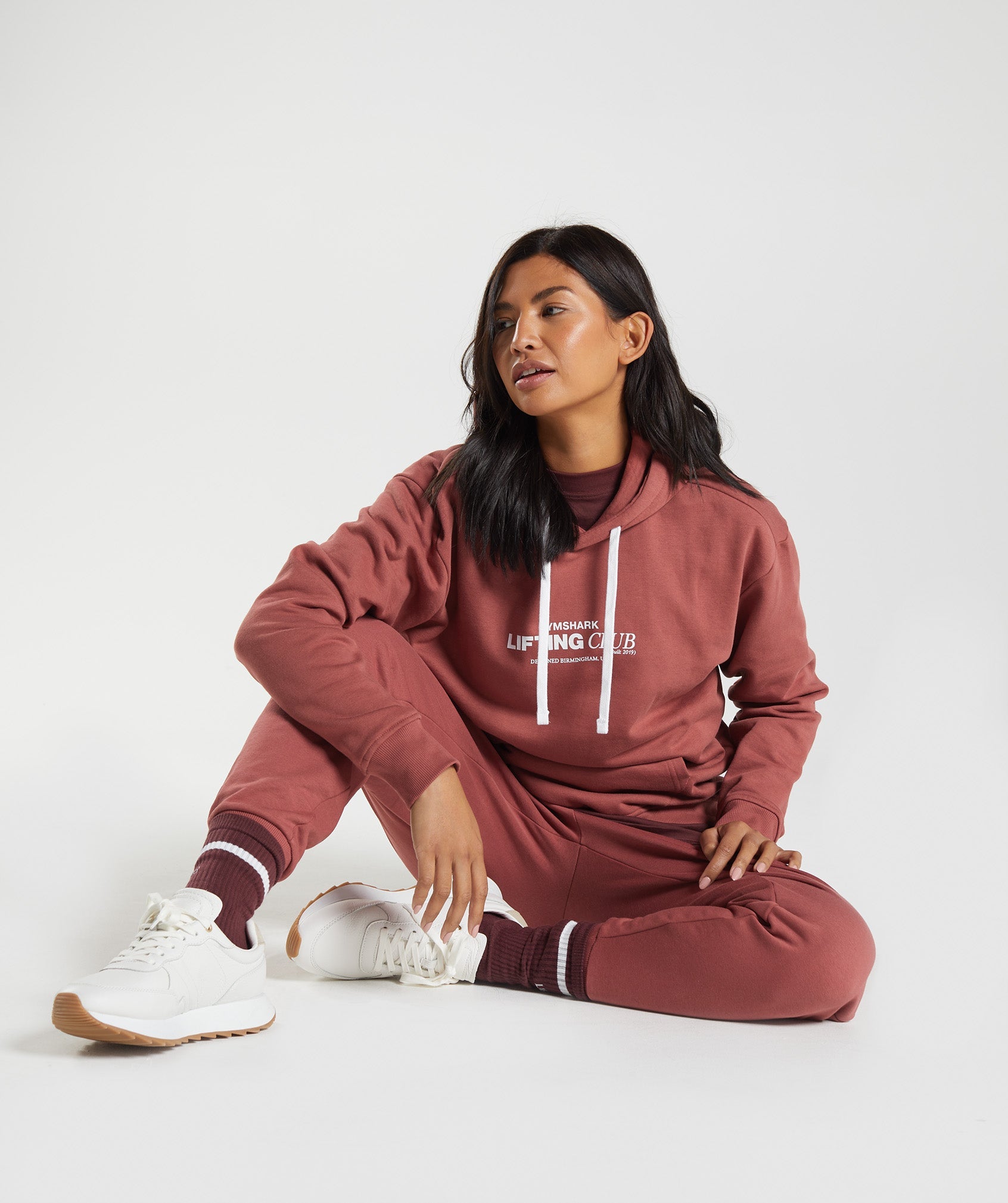 Social Club Oversized Hoodie in Rose Brown - view 4