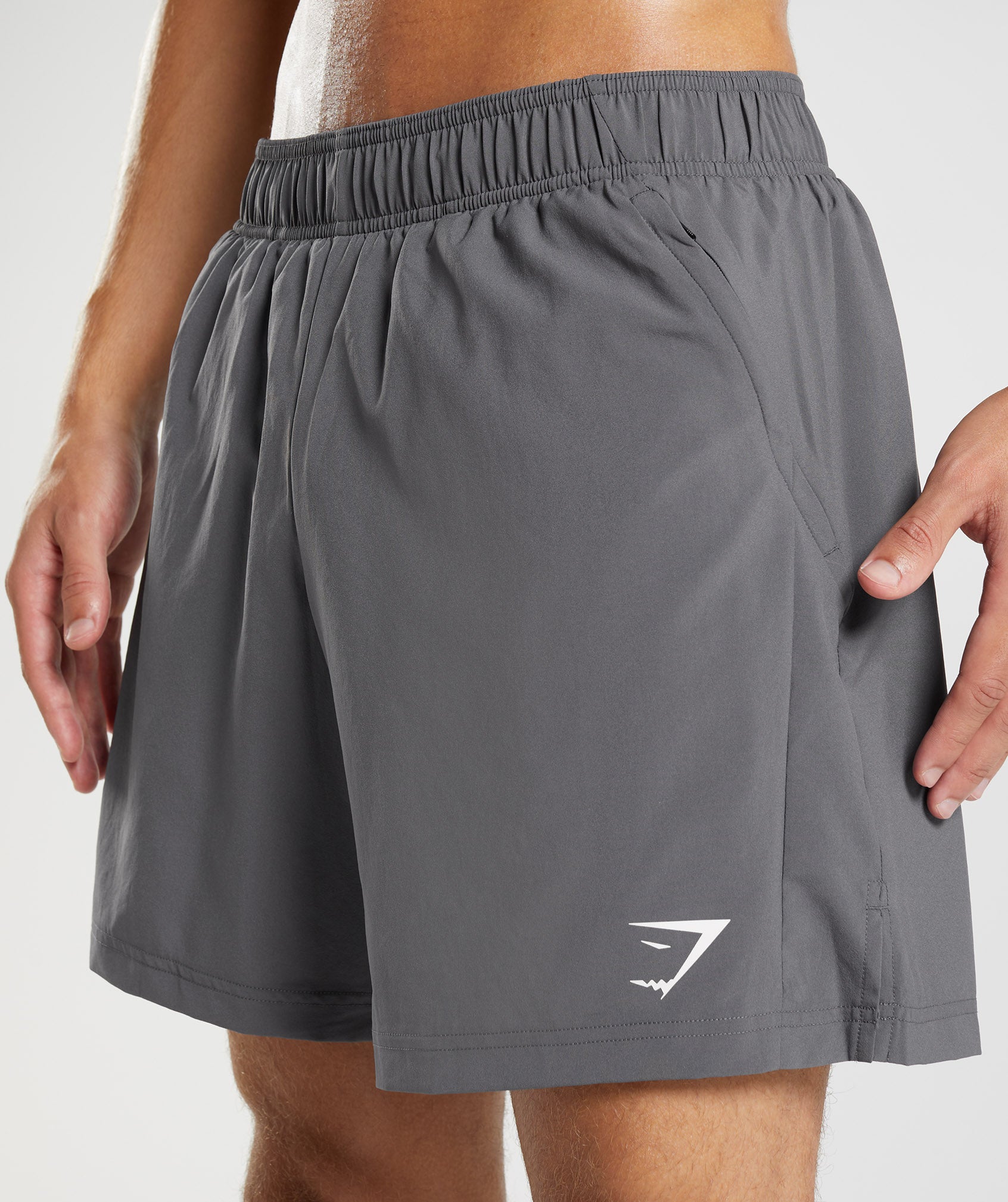 Sport 7" 2 In 1 Shorts in Silhouette Grey/Black