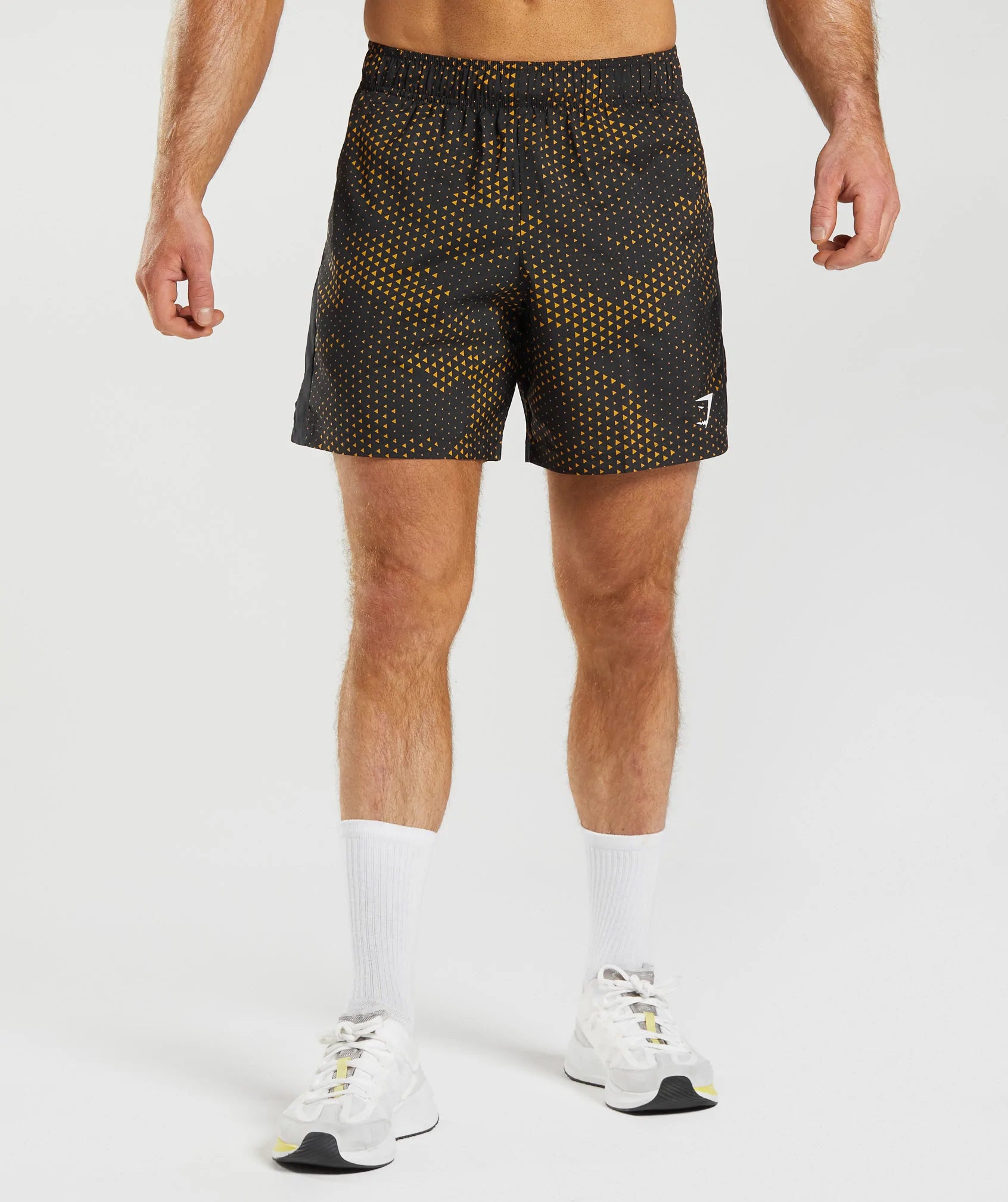 Sport Shorts in Turmeric Yellow Print - view 1